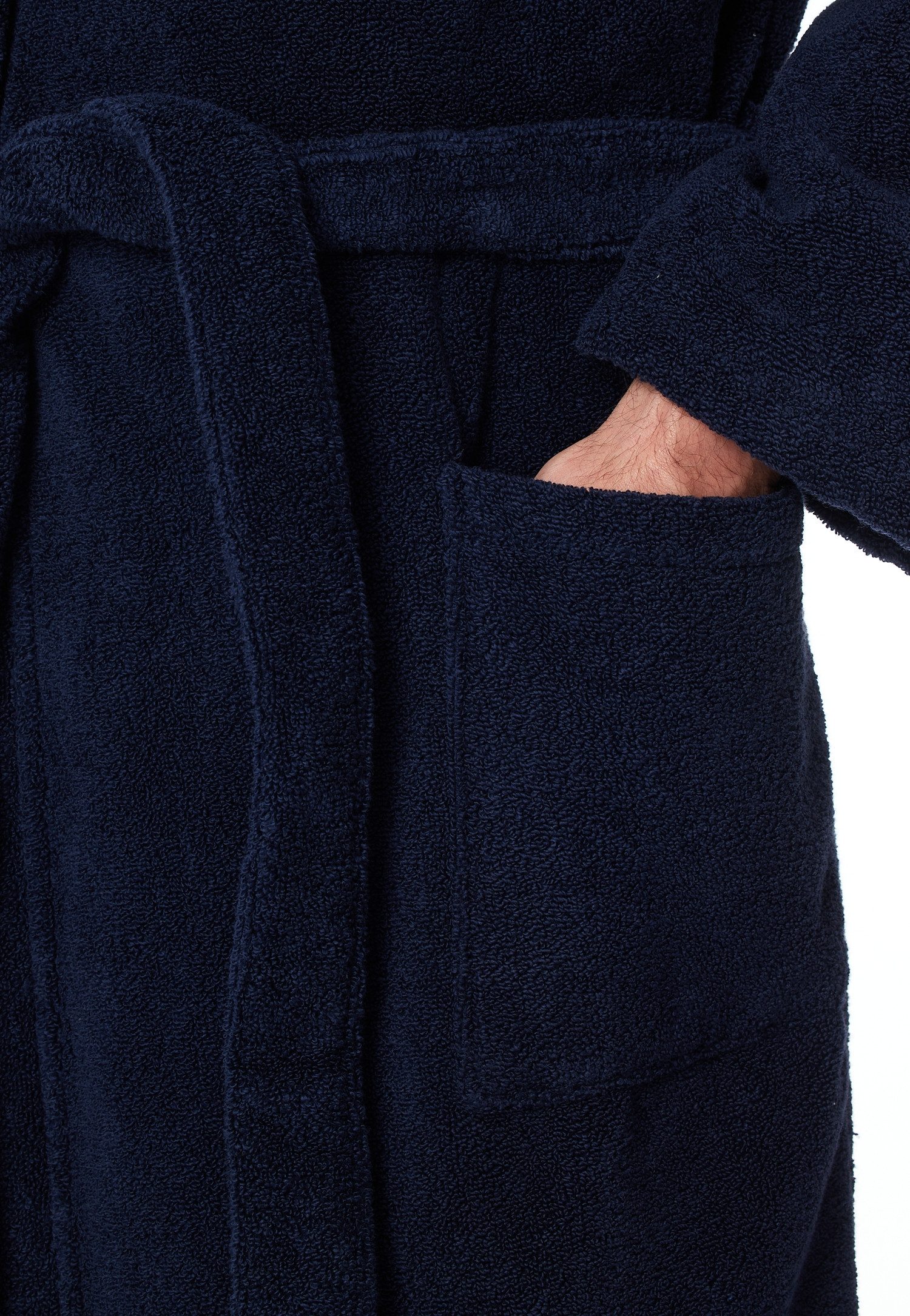 Schiesser Herenbadjas Essentials in zachte, comfortabele frottee-kwaliteit