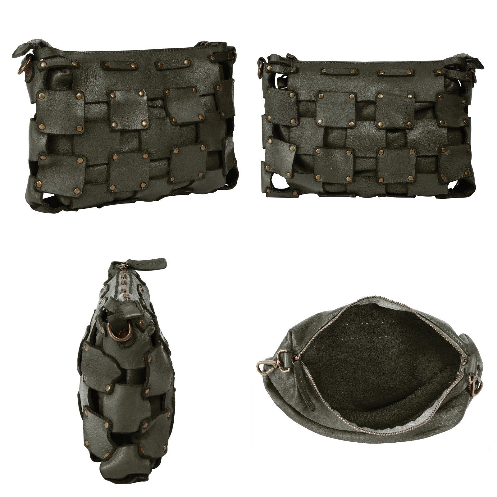 Samantha Look Schoudertas echt leer, made in italy