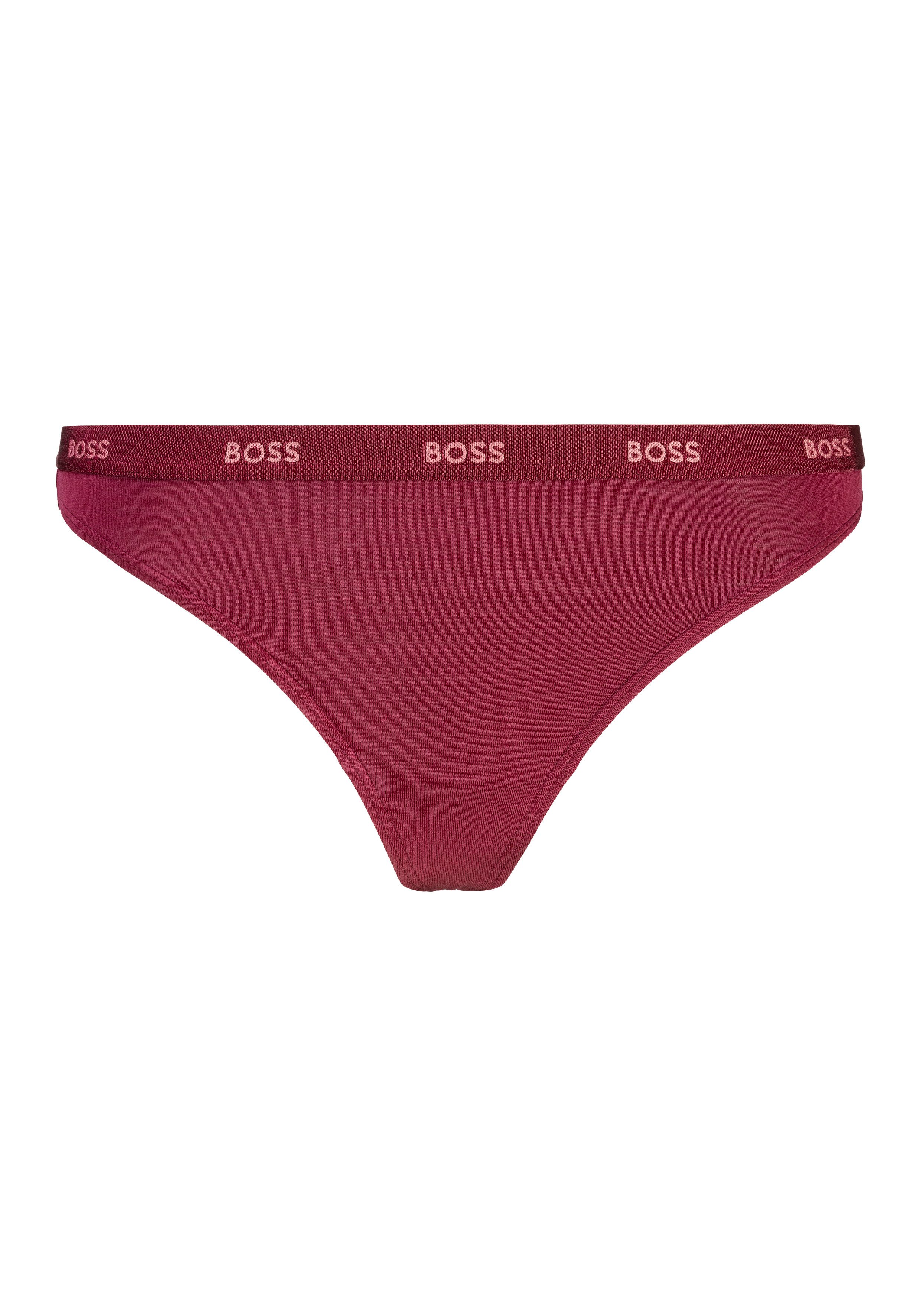 BOSS String THONG CI met boss logotekst op de tailleband