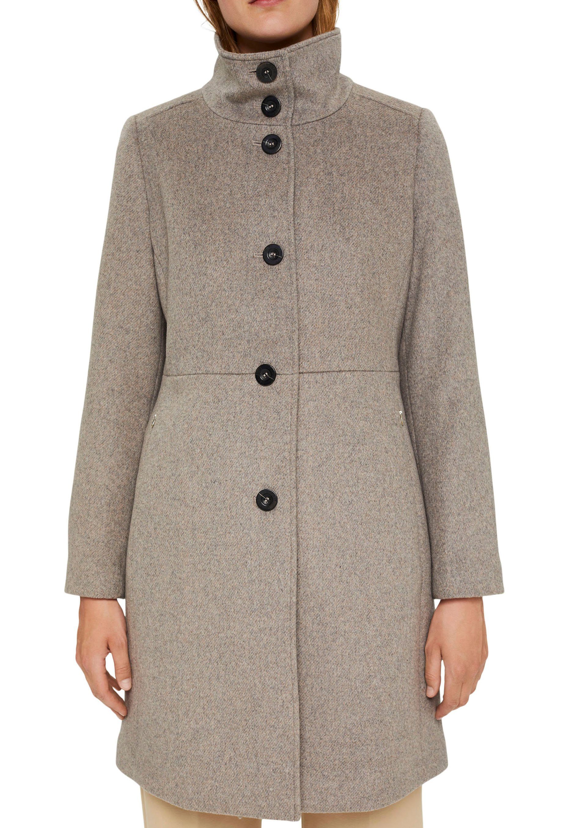 Esprit Collection Wollen jas hoog te staande kraag online kopen | OTTO
