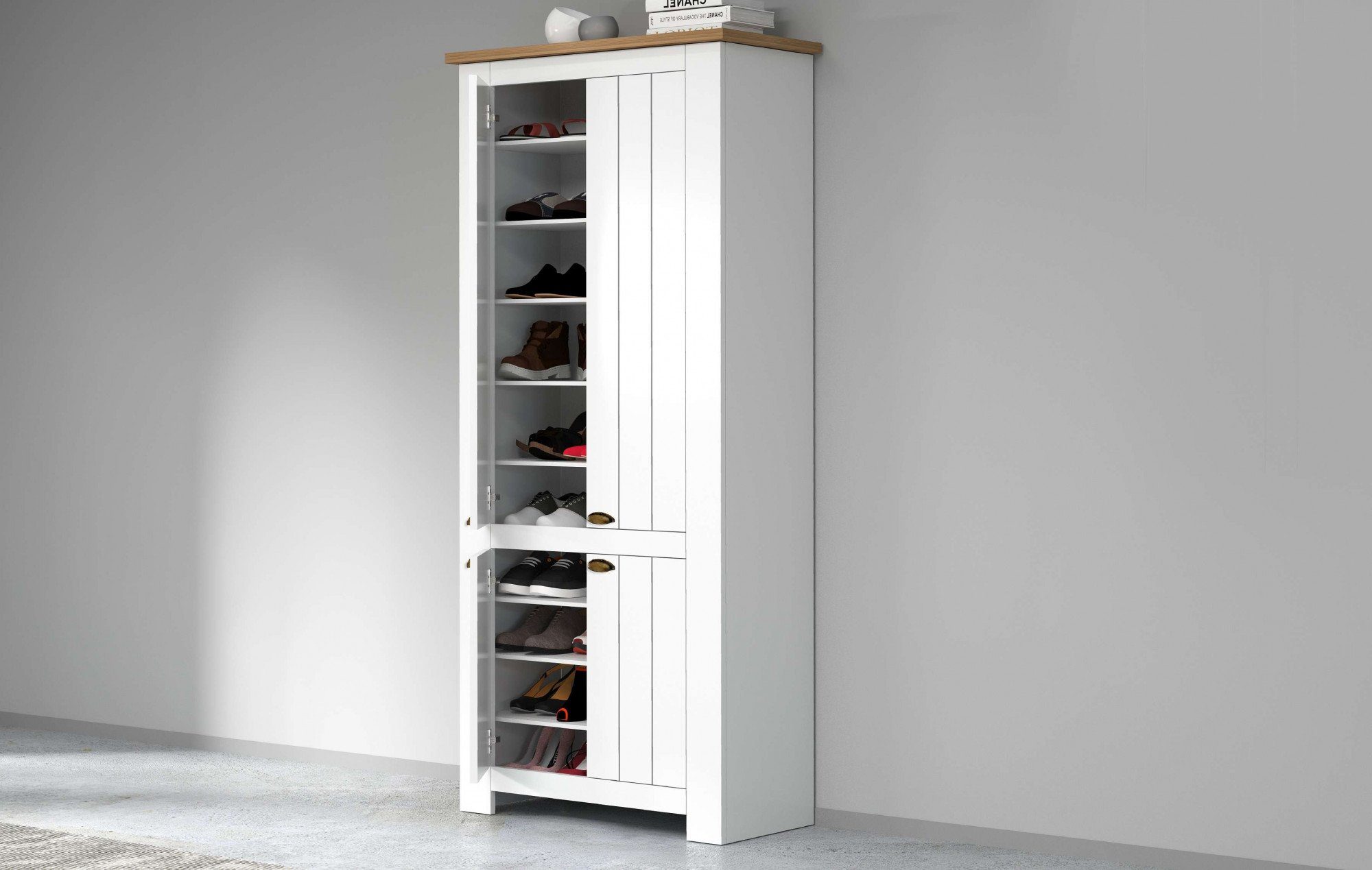 INOSIGN Schoenenkast FIGO, gemaakt in Italië - schoenenkast, schoenenrek voor ca. 40 paar schoenen (1 stuk)