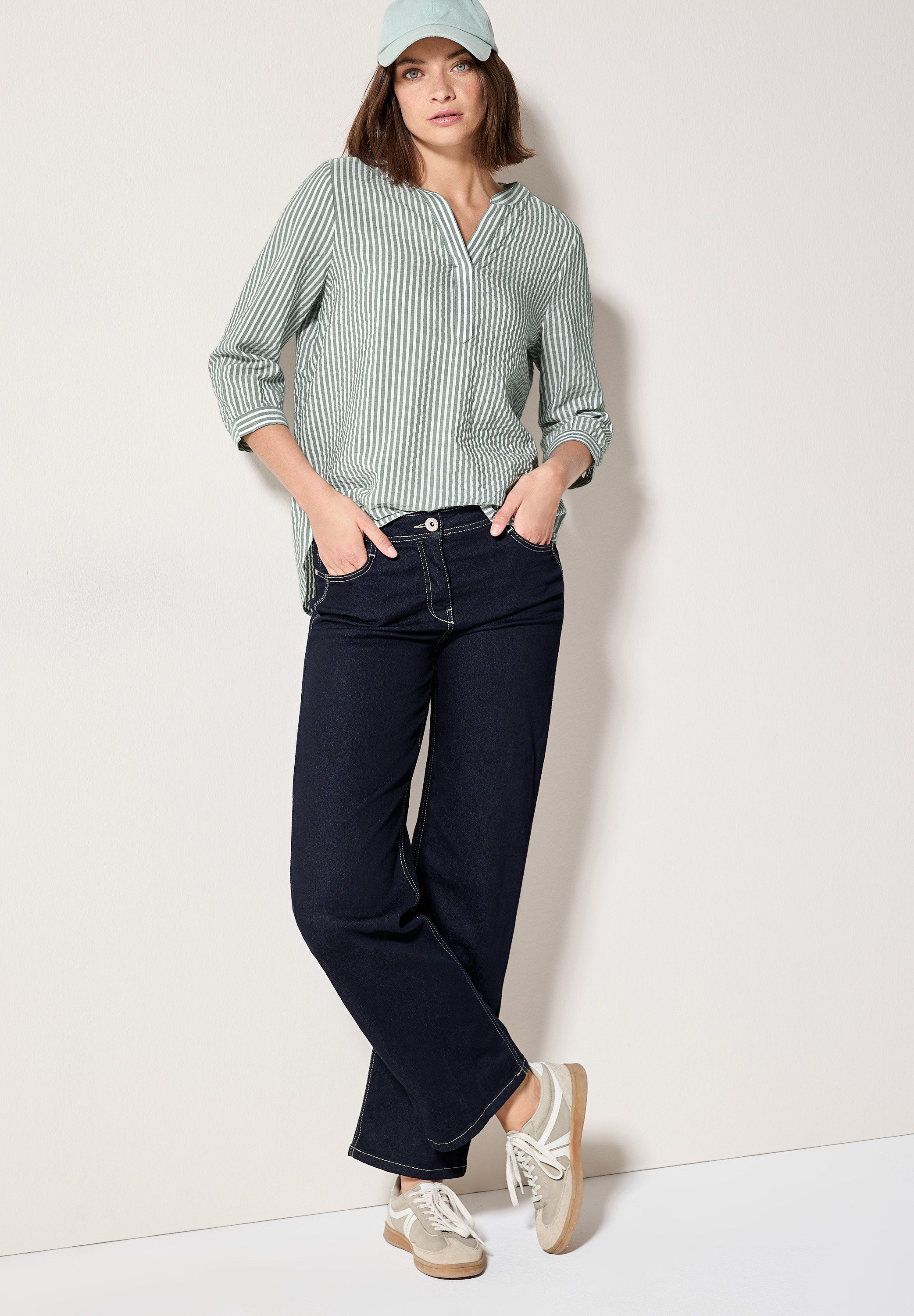 Cecil Klassieke blouse met streepmotief