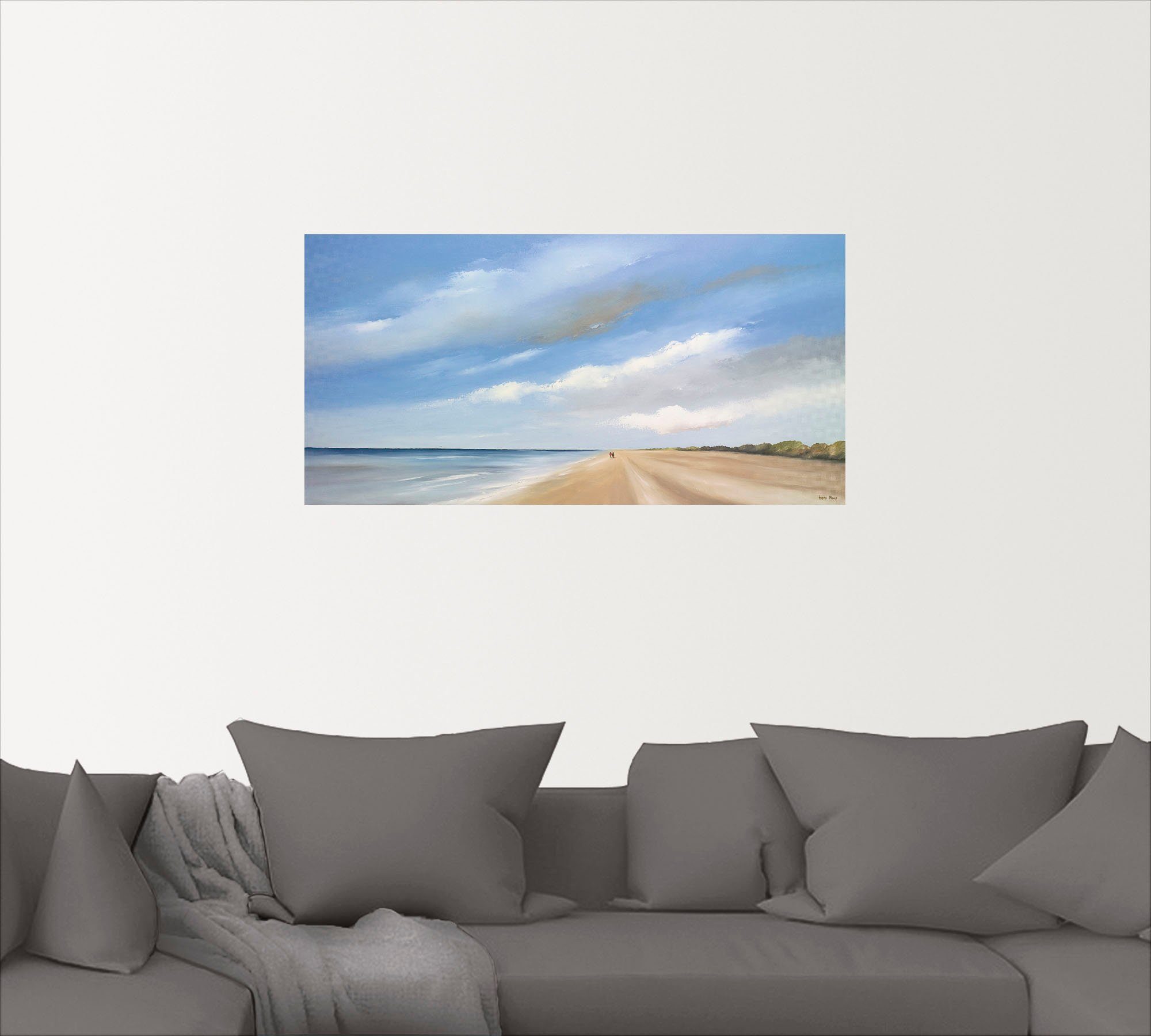Artland Artprint Langs het strand III als artprint op linnen, muursticker in verschillende maten