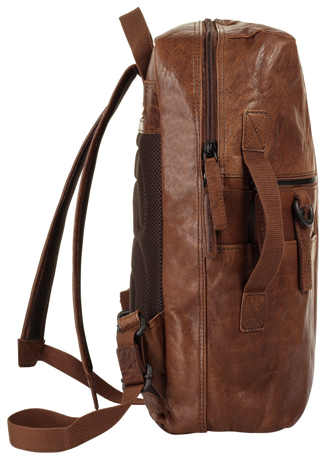 Spikes & Sparrow Aktetas echt leder