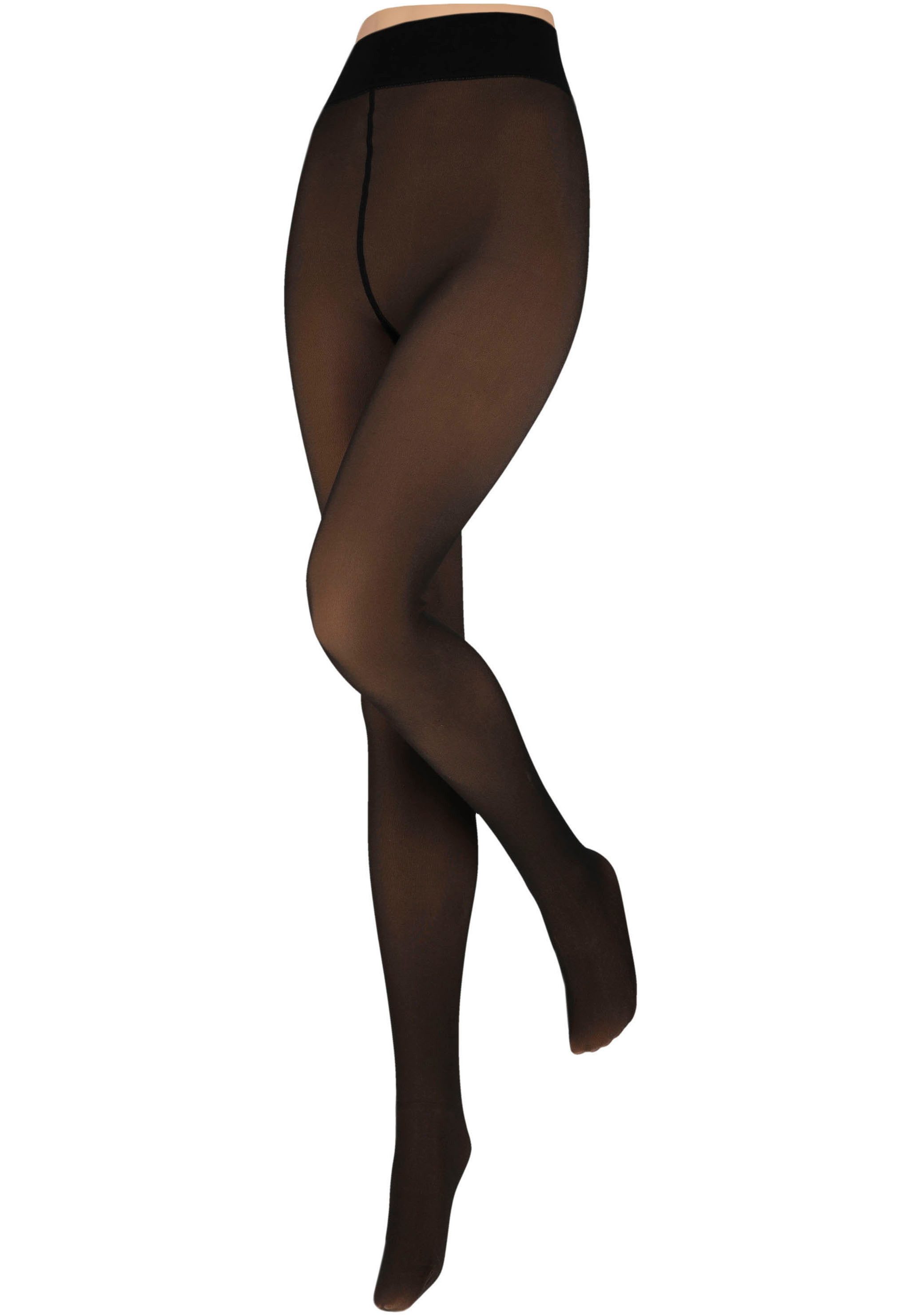 Sarlini Thermopanty DAMES FLEECE VOERING LEGGINGS in transparante look