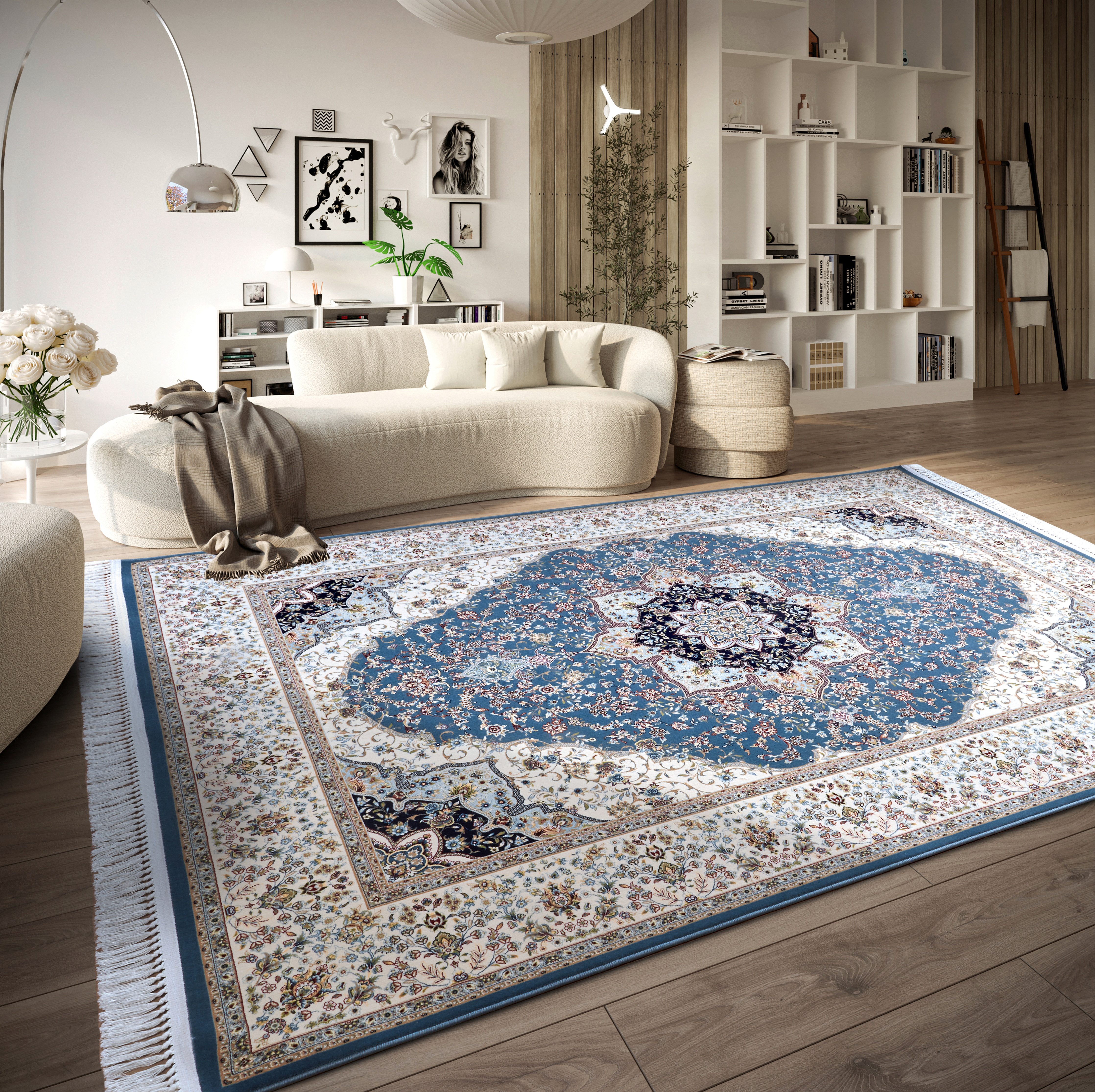 Villeroy & Boch Vloerkleed Etienne Oriëntaals, franjes, woonkamer, slaapkamer, klassiek, kortpolig