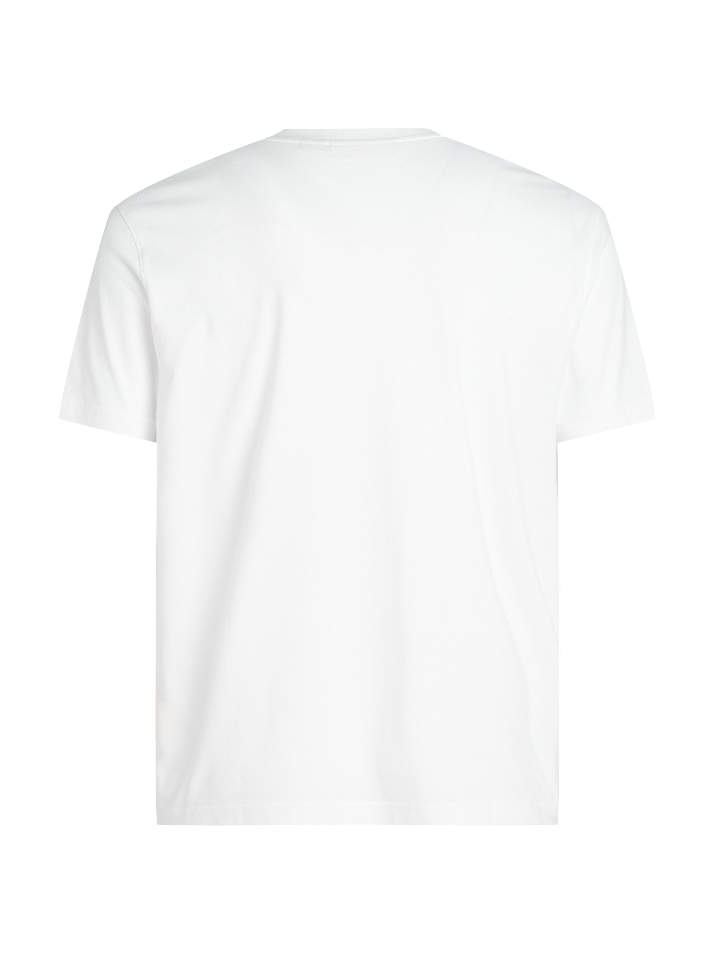 Calvin Klein Jeans Plus T-shirt PLUS WOVEN LABEL REGULAR TEE in grote maten, met klein logo-patch