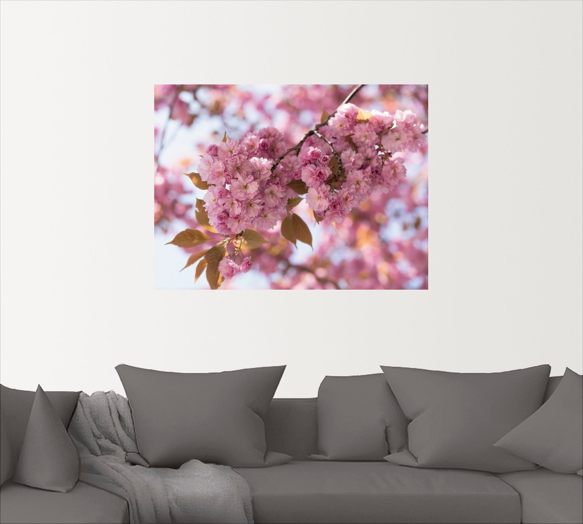 Artland Artprint Japanse kersenbloesem in Love I als artprint op linnen, poster, muursticker in verschillende maten