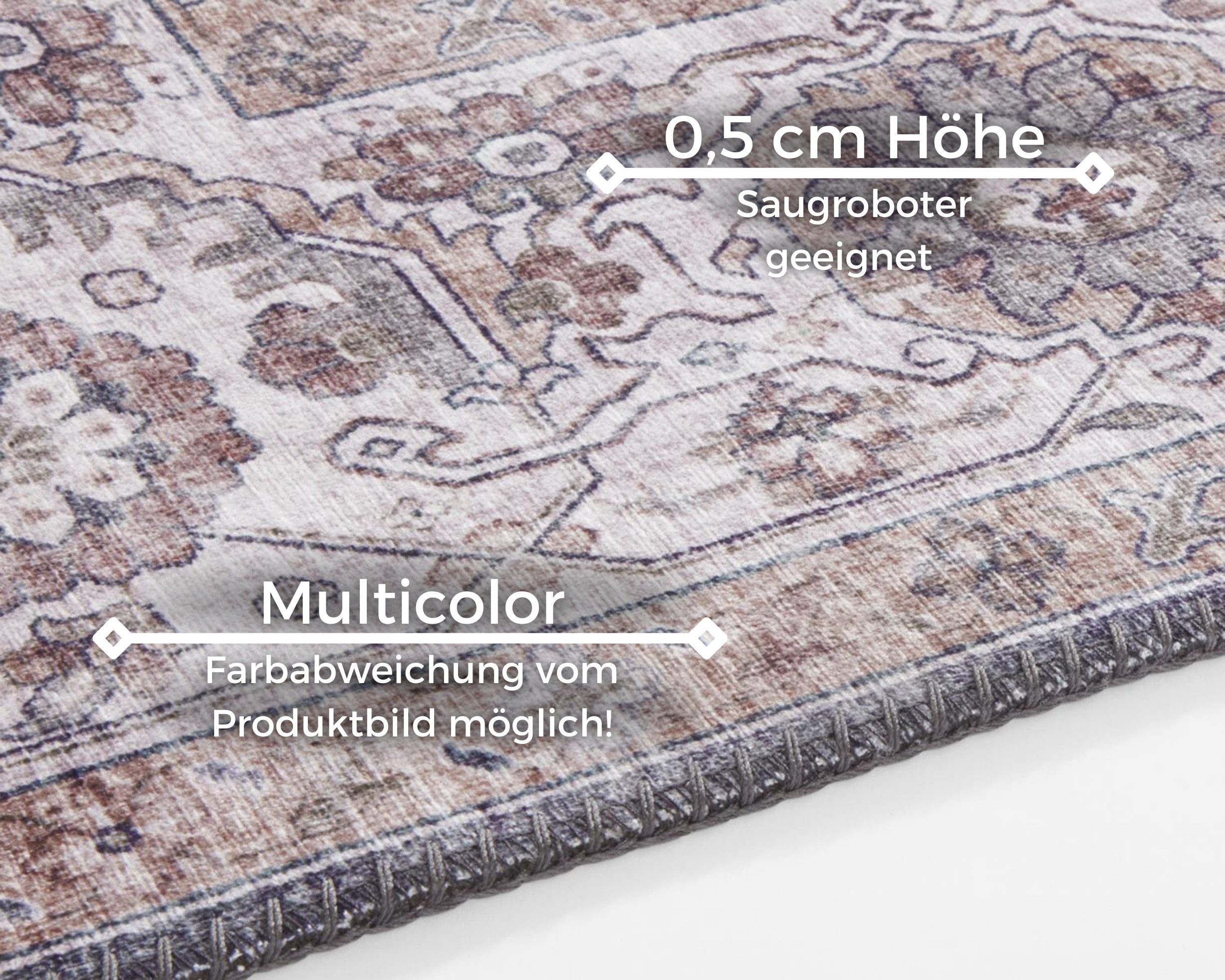 NORTHRUGS Vloerkleed Sylla Oosters, loper, vintage, woonkamer, slaapkamer, eetkamer