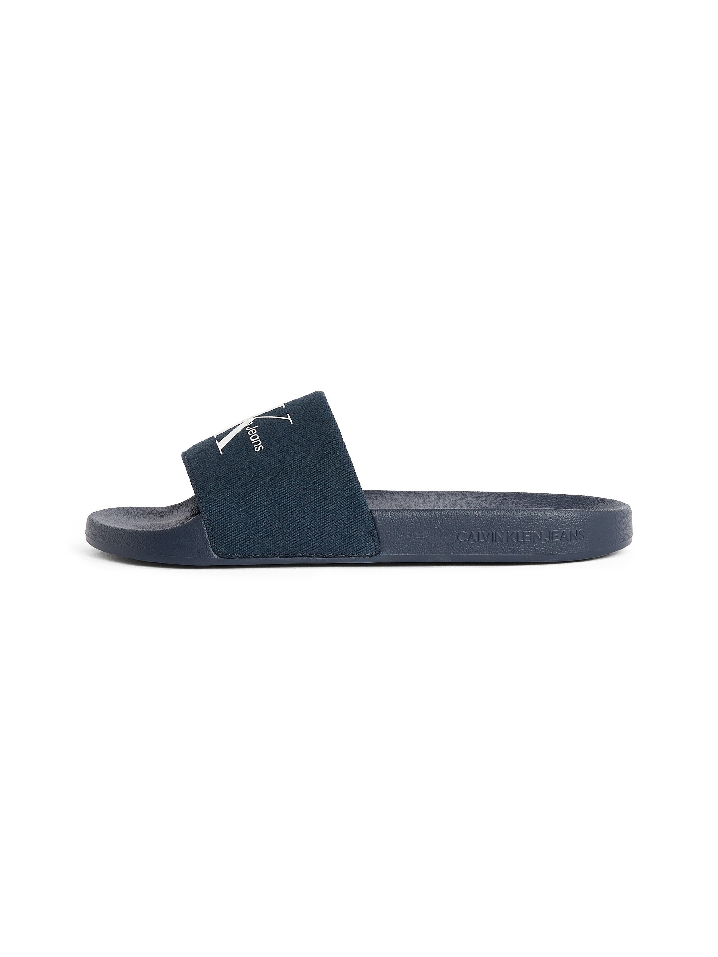 Calvin Klein Badslippers SLIDE MONOGRAM zomerschoen, slippers, badschoens, strandschoen met logo-opschrift