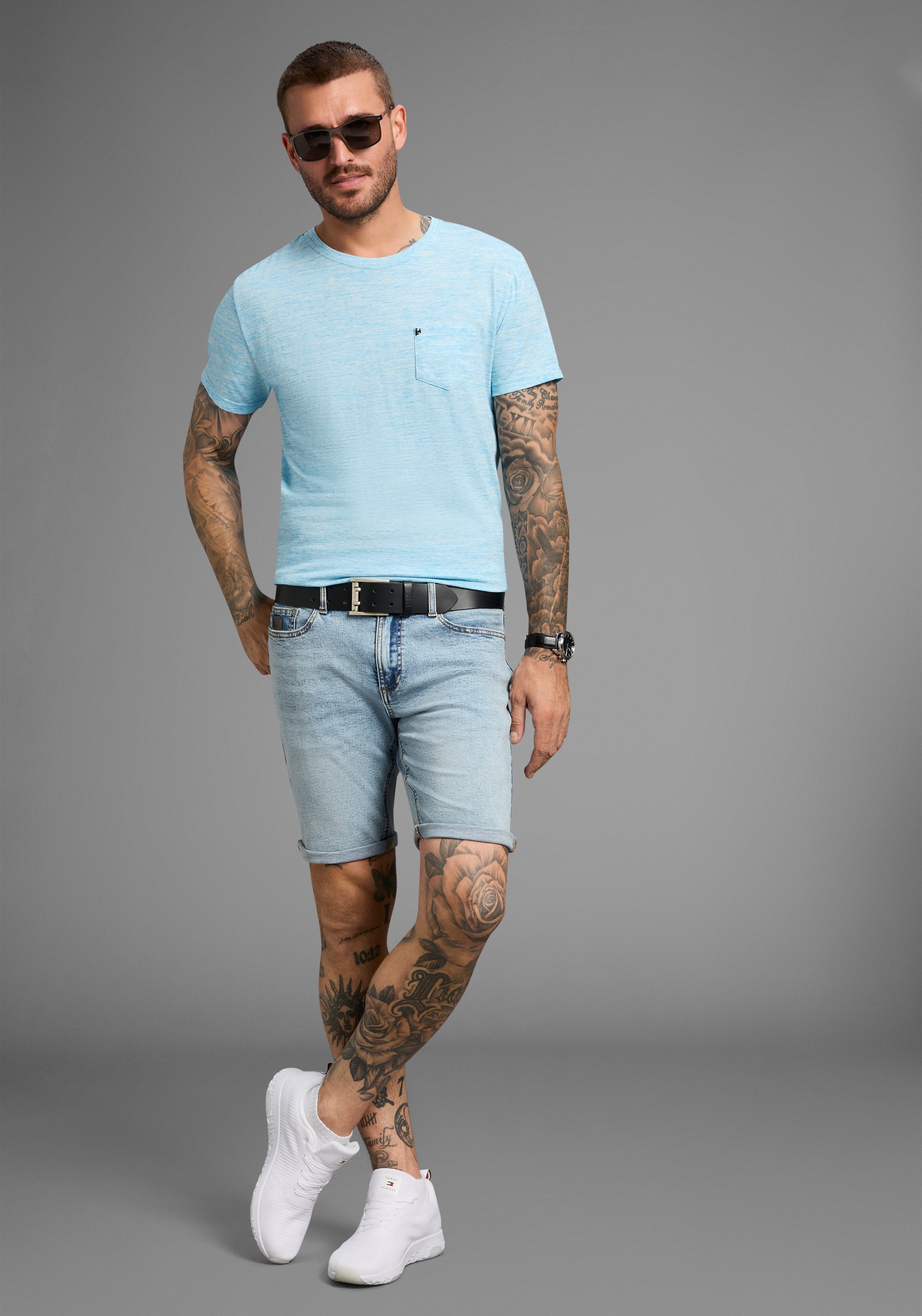 Bruno Banani Jeansshort Hutch-Shorts lage taillehoogte