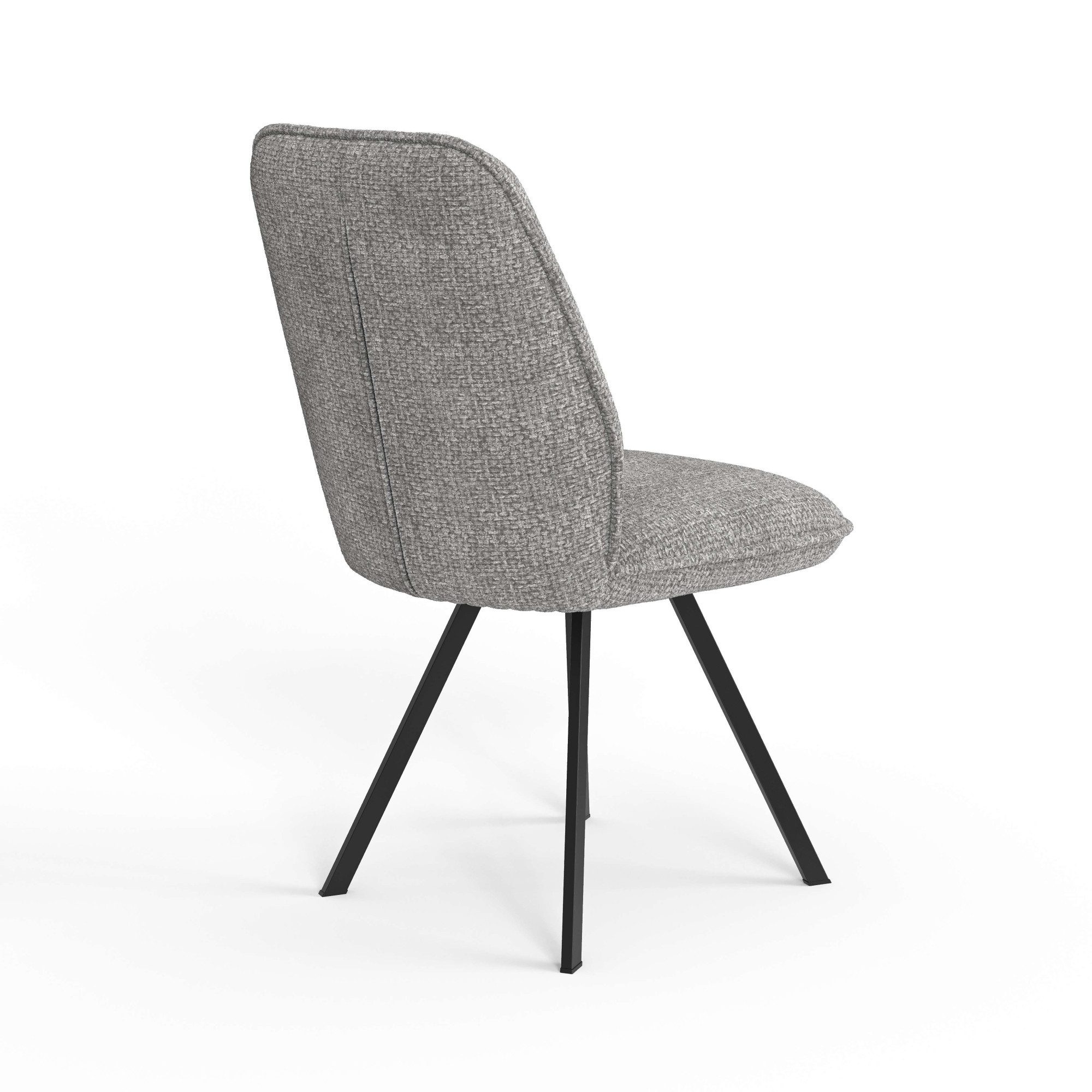 Home affaire Eetkamerstoel Mily eetstoel, woonstoel, gestoffeerde stoel, 4-pootstoel (set, 2 stuks)