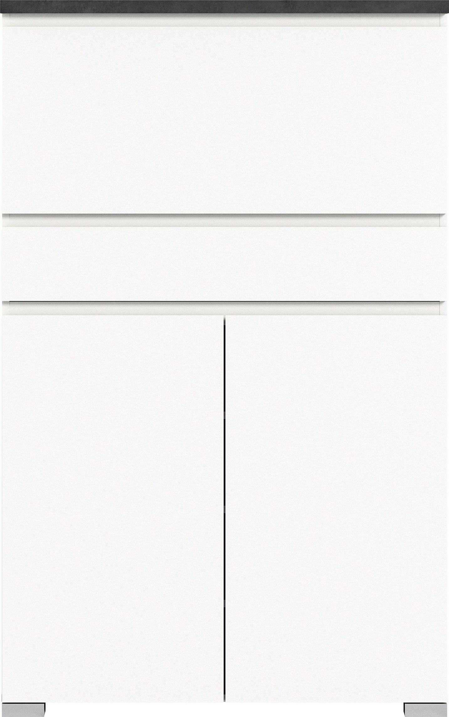 INOSIGN Schoenenkast Skoskap, Diepte 27 cm, 2 Deuren, 1 Deurtje met schoenrol, 1 Lade Plaats voor ca. 16 paar schoenen, schoenenkipper, schoenenkast, schoenenrek