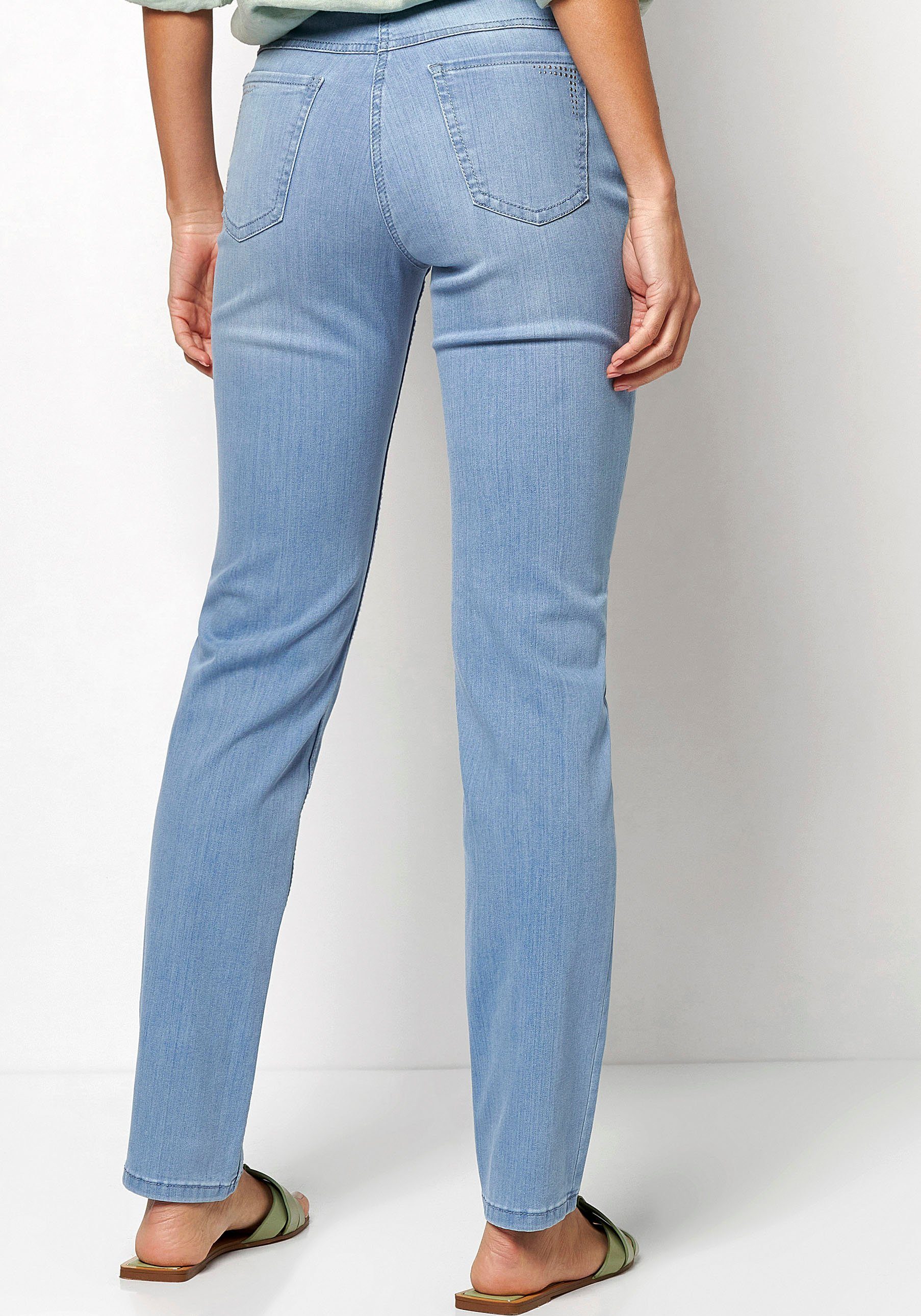 TONI Straight jeans Perfect Shape Straight met achterzakken met mooie details