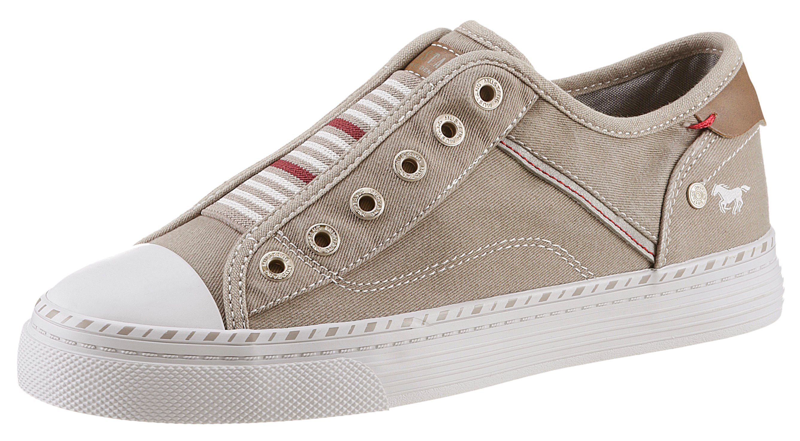 Mustang Shoes Slip-on sneakers Instapschoen, Vrijetijdsschoen Slippers, instapschoenen, vrijetijdsschoenen met praktische elastische band