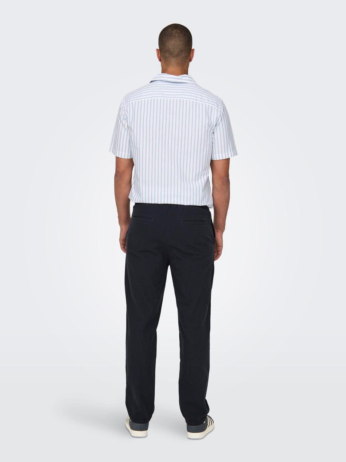 ONLY & SONS Trainingsbroek ONSSINUS LOOSE 0007 COT LIN PANT NOOS