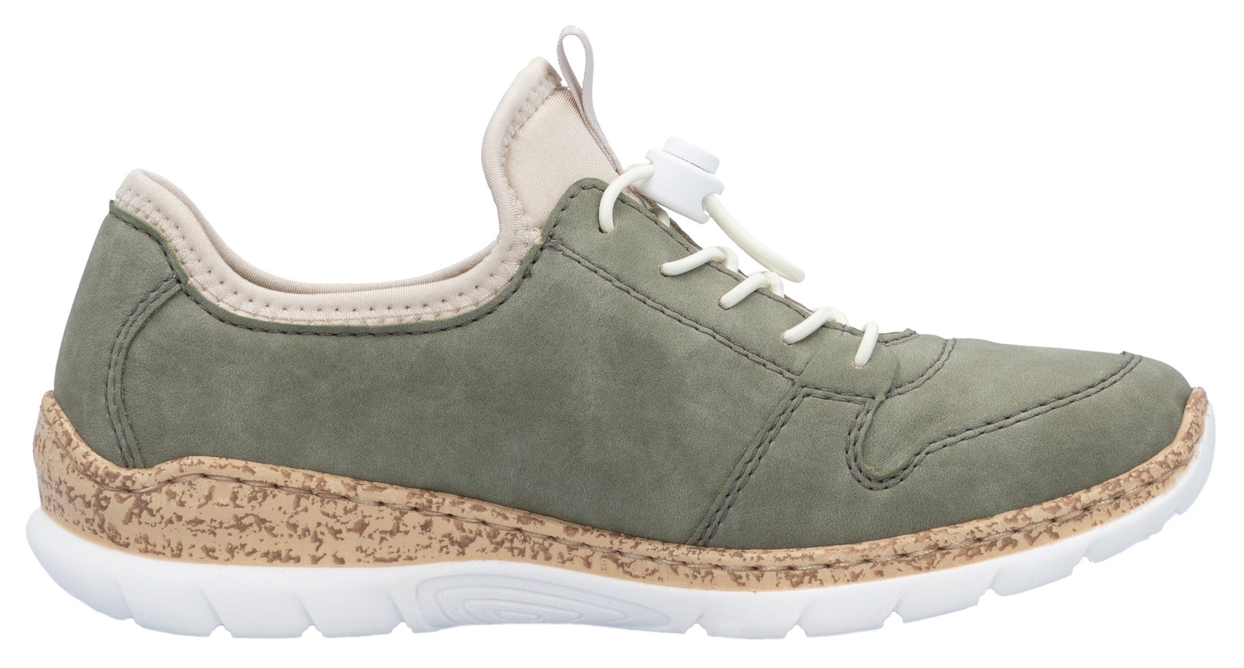 Rieker Slip-on sneakers Veterschoen, lage schoen, slipper met lichte zool