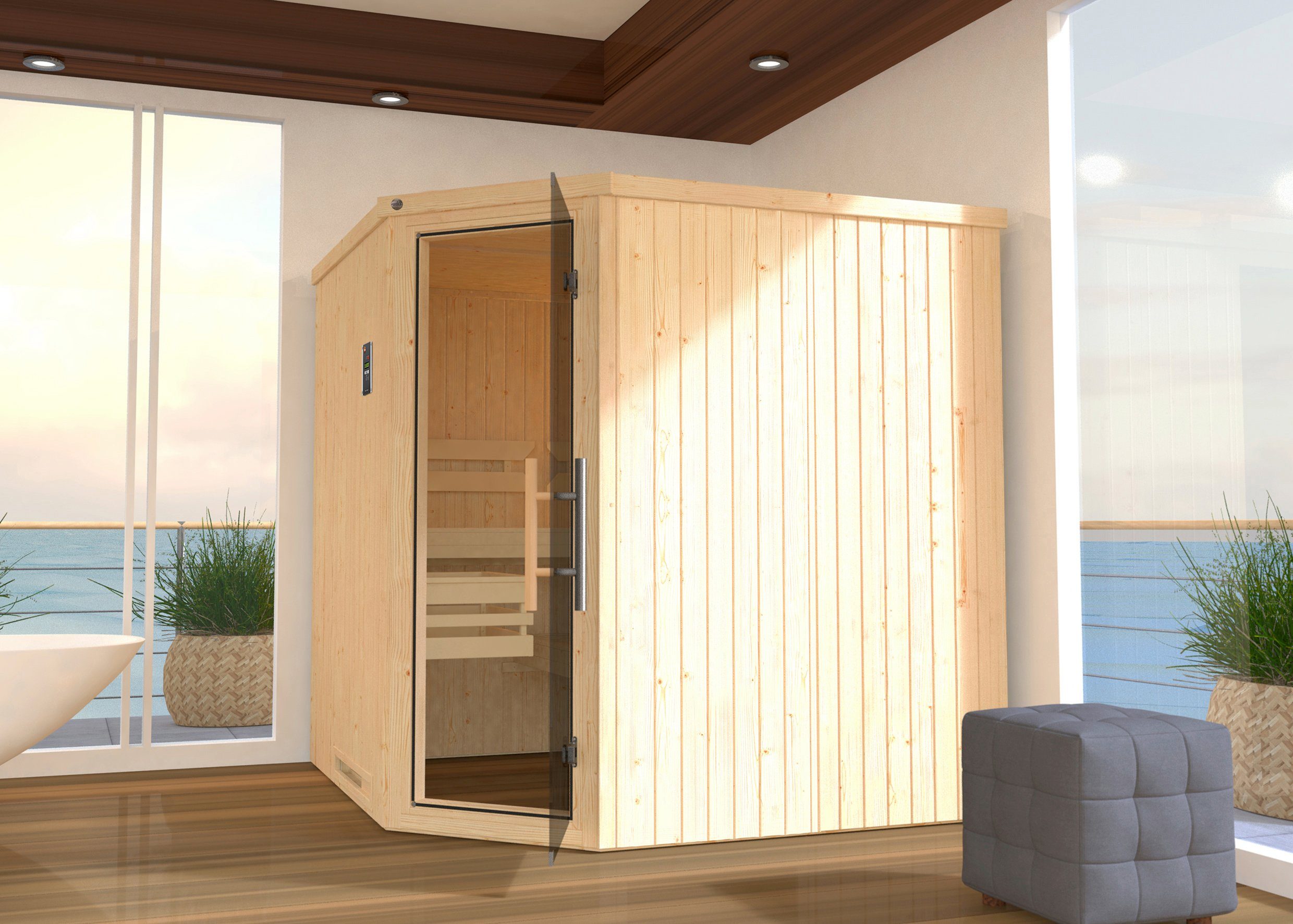 weka Sauna Varberg 3 7,5 kw bio-kachel met externe bediening