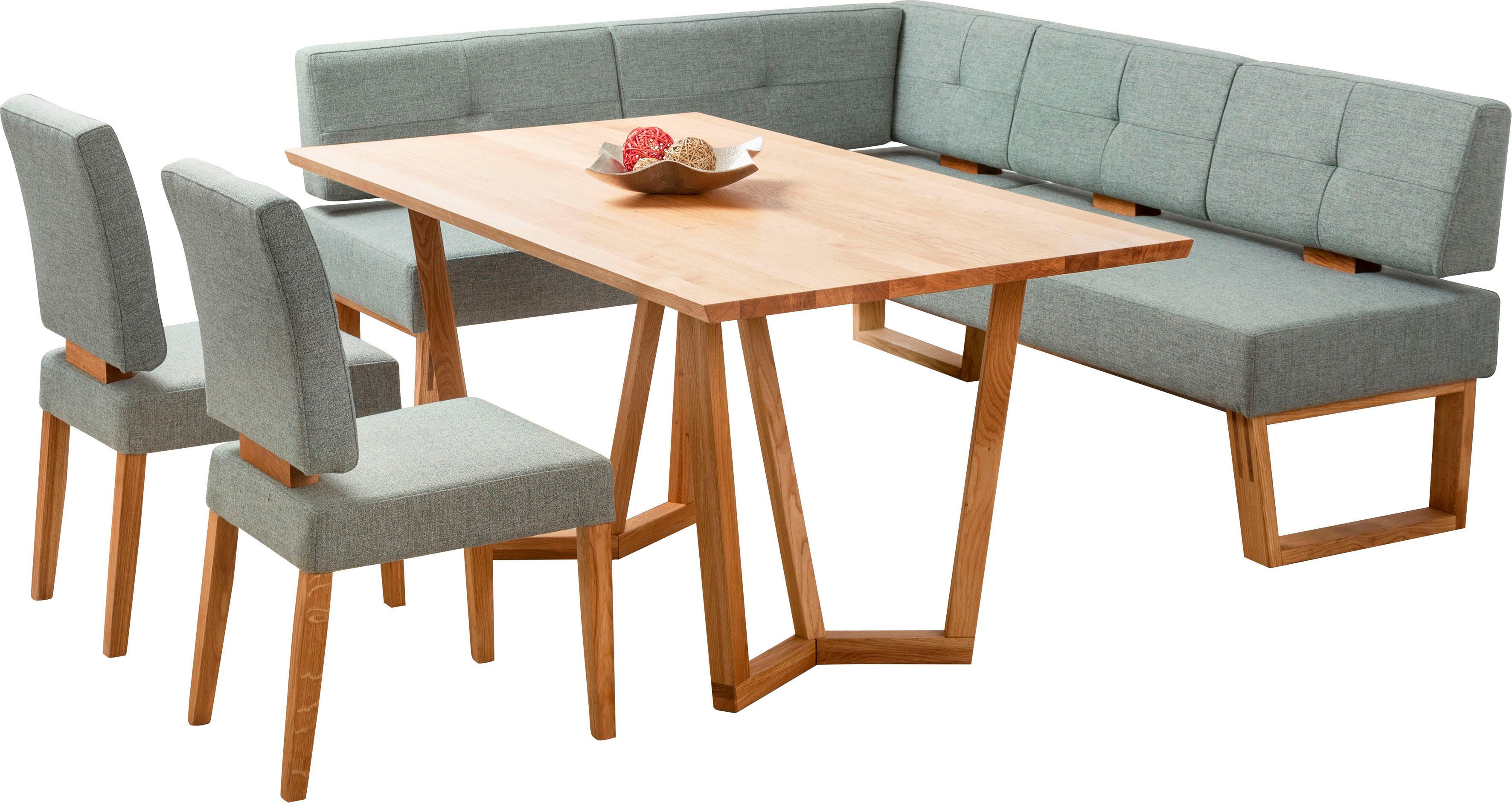 Home affaire Eethoek Ponza hoekbank keuken BESTSELLER Eetkamer zitgroep stoelen tafel en bank comfortabel gepolsterd (set, 4-delig)