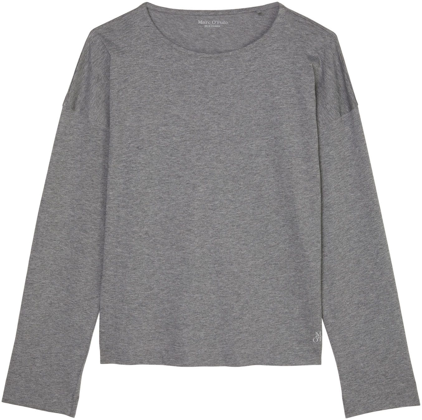 Marc O'Polo Pyjama top Mix & Match Cotton-Woven met ronde hals en rechte zoom met zijslitsen