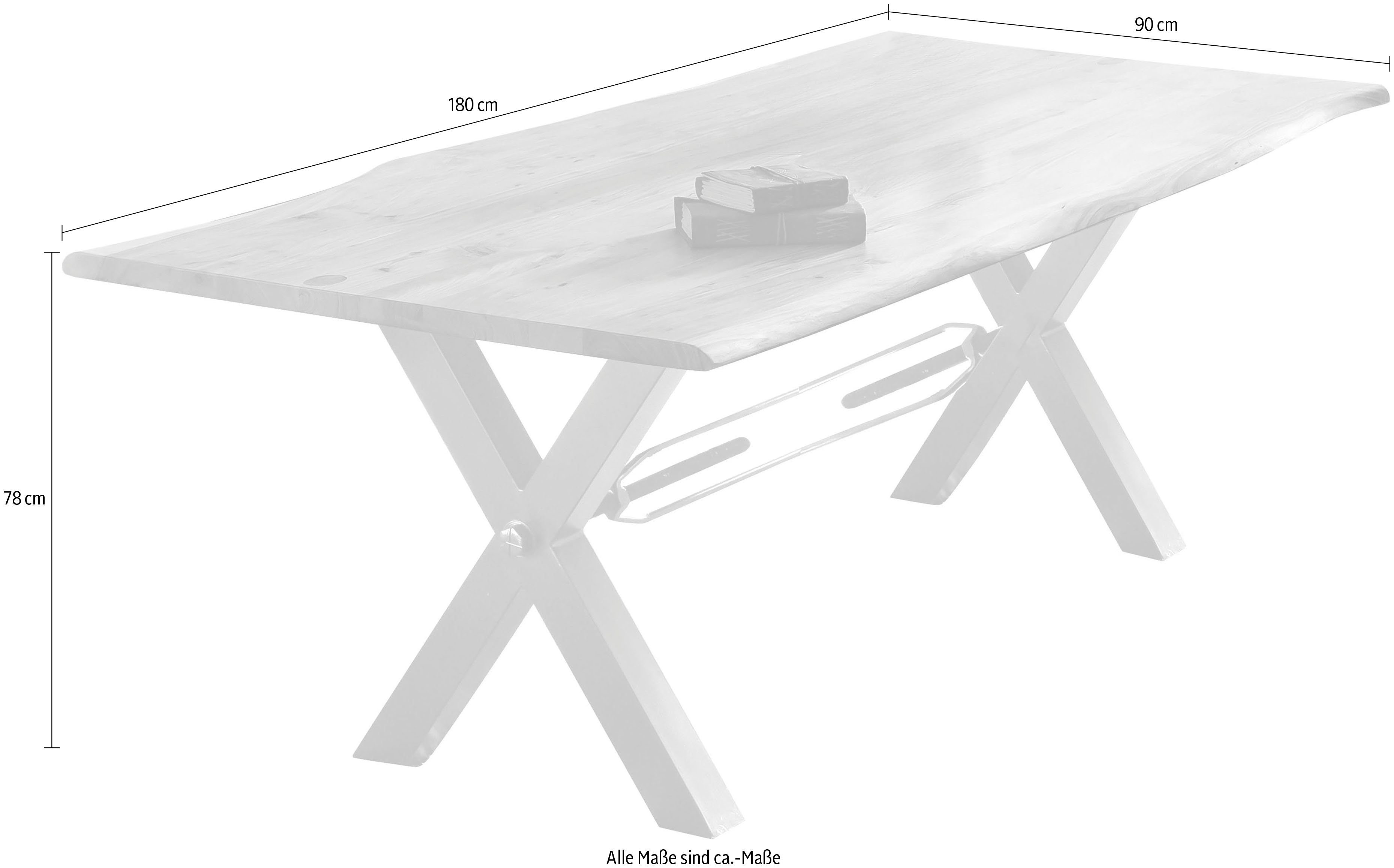 SIT Eettafel met boomrand alsof gegroeid