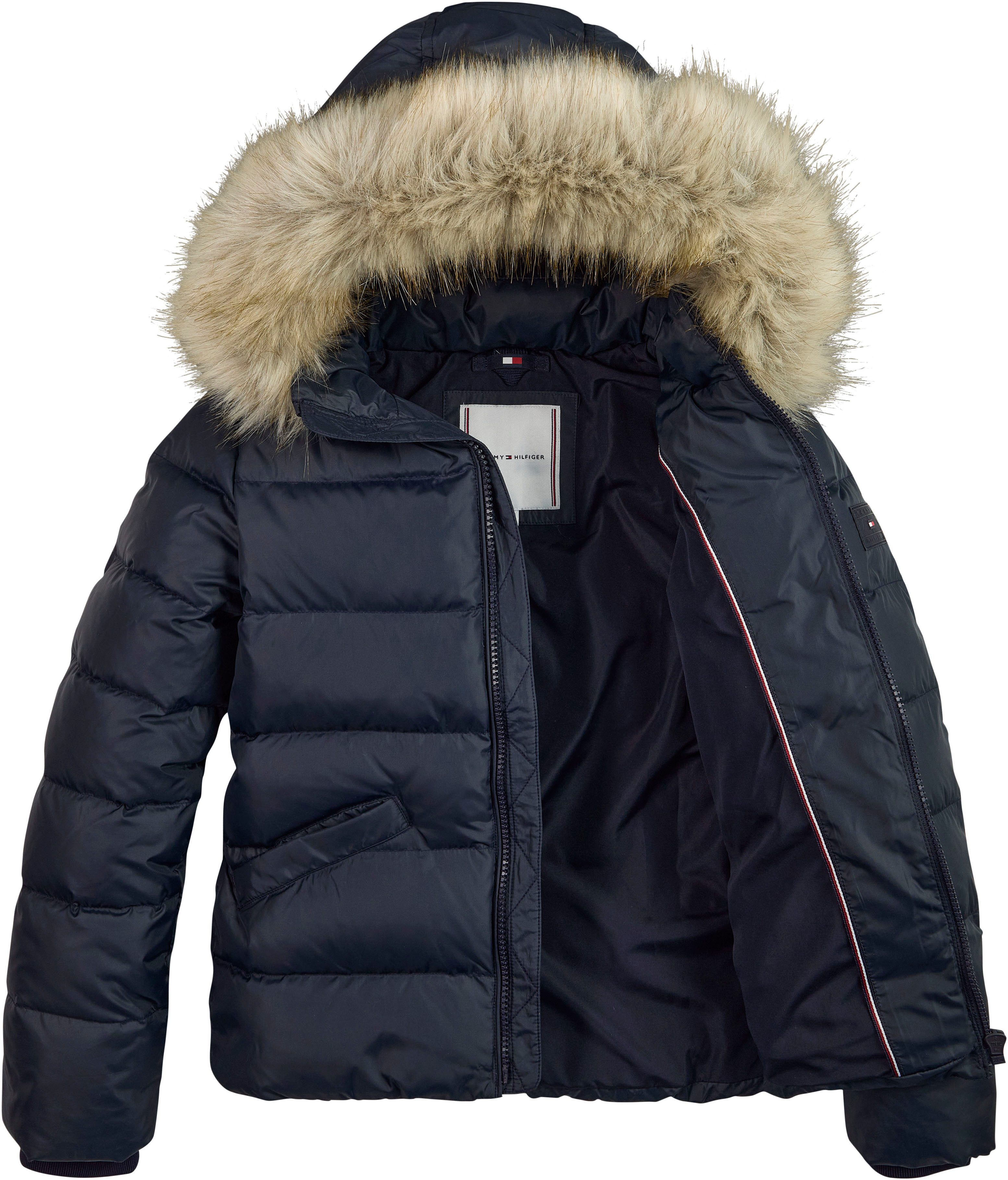 Tommy Hilfiger Gewatteerde jas ESSENTIAL FUR HOOD JACKET met imitatiebont bij de capuchon