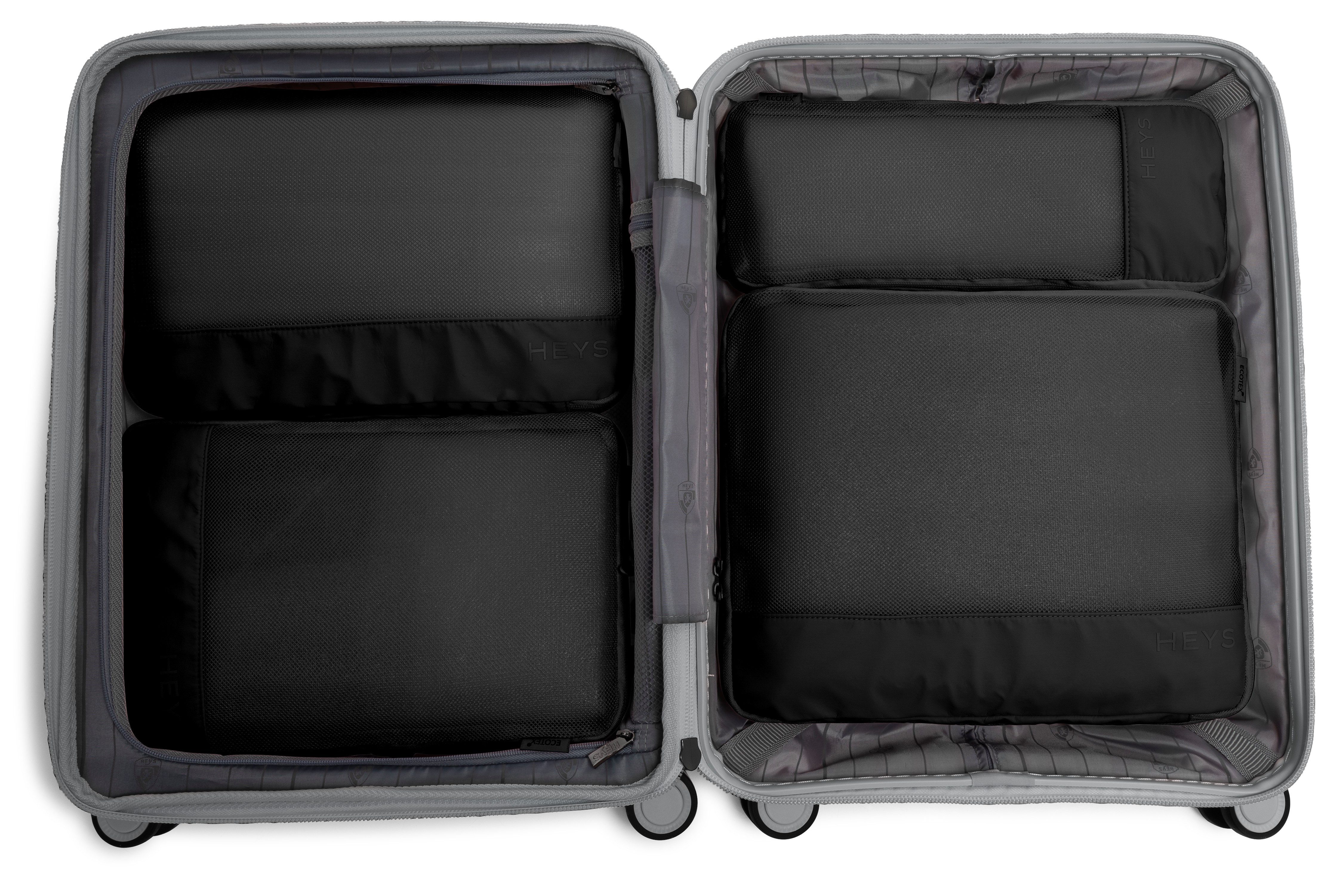 Heys Kofferorganizer Ecotex Compression Packing Cube incompressible packing cubes, packing bags, organizer for suitcase (set, 4-delig)