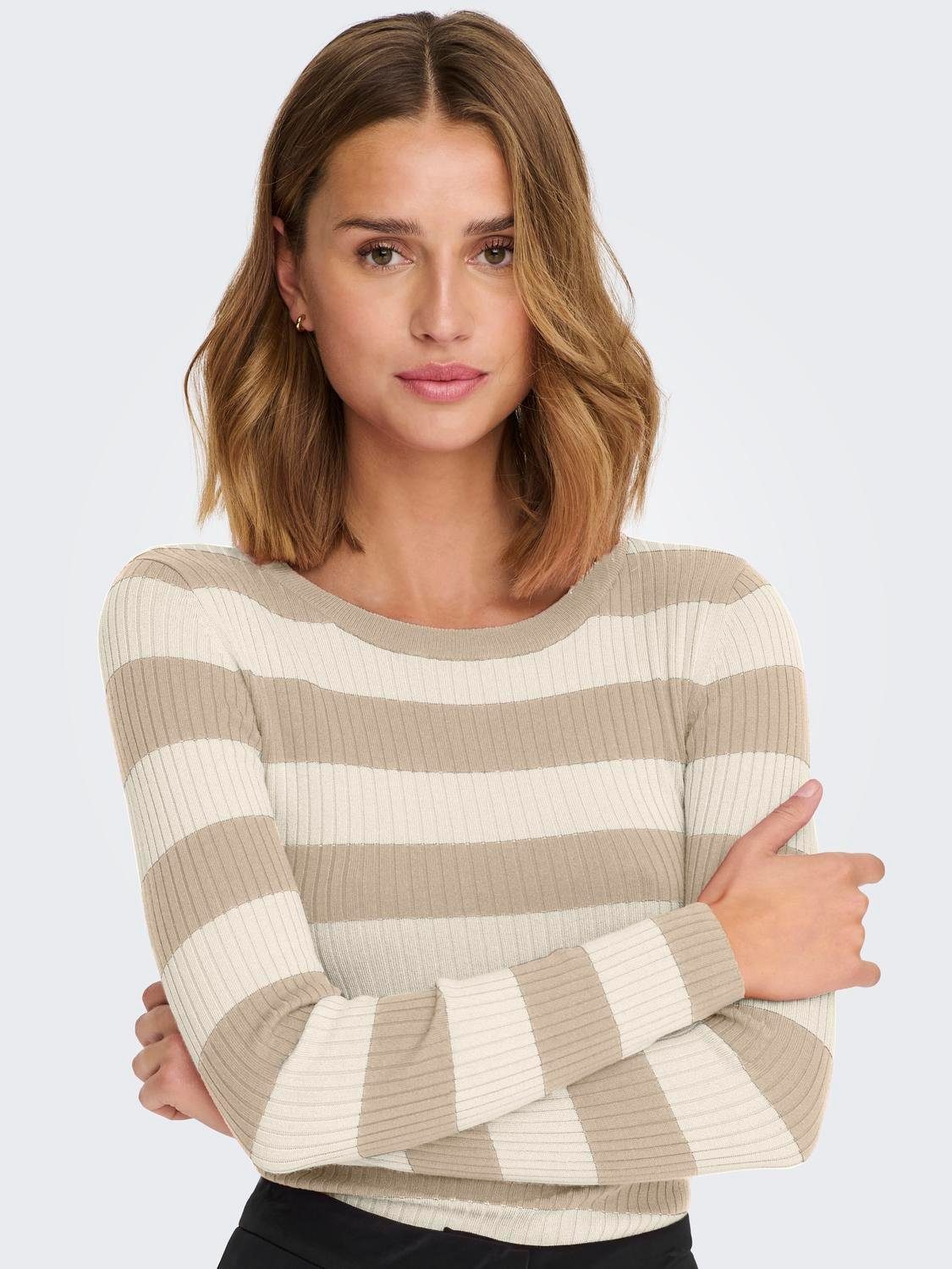 JDY Trui met ronde hals JDYPLUM L/S O-NECK PULLOVER KNT NOOS