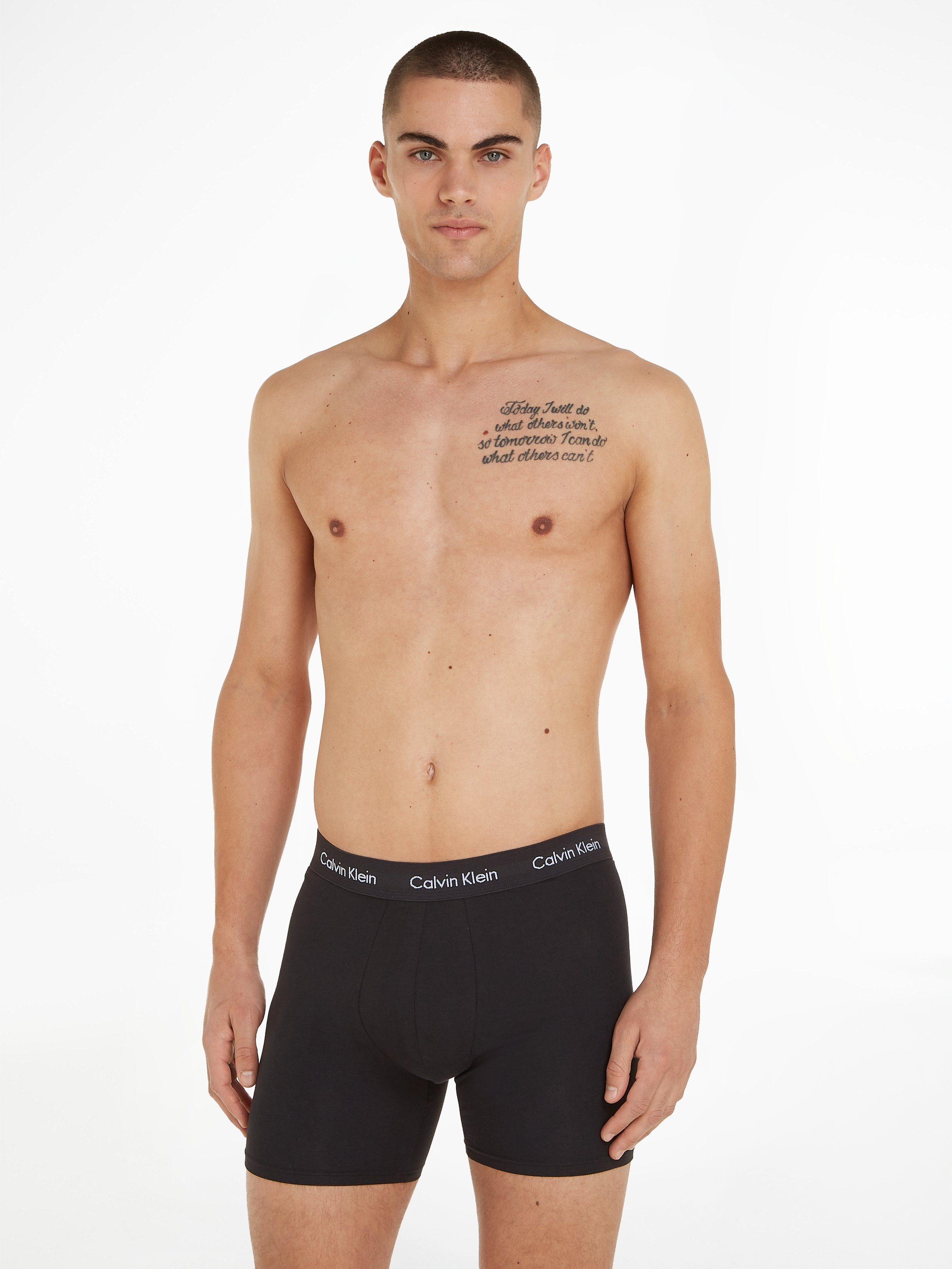 Calvin Klein Boxershort CK lange boxer met langere pijpen (set, 3 stuks)