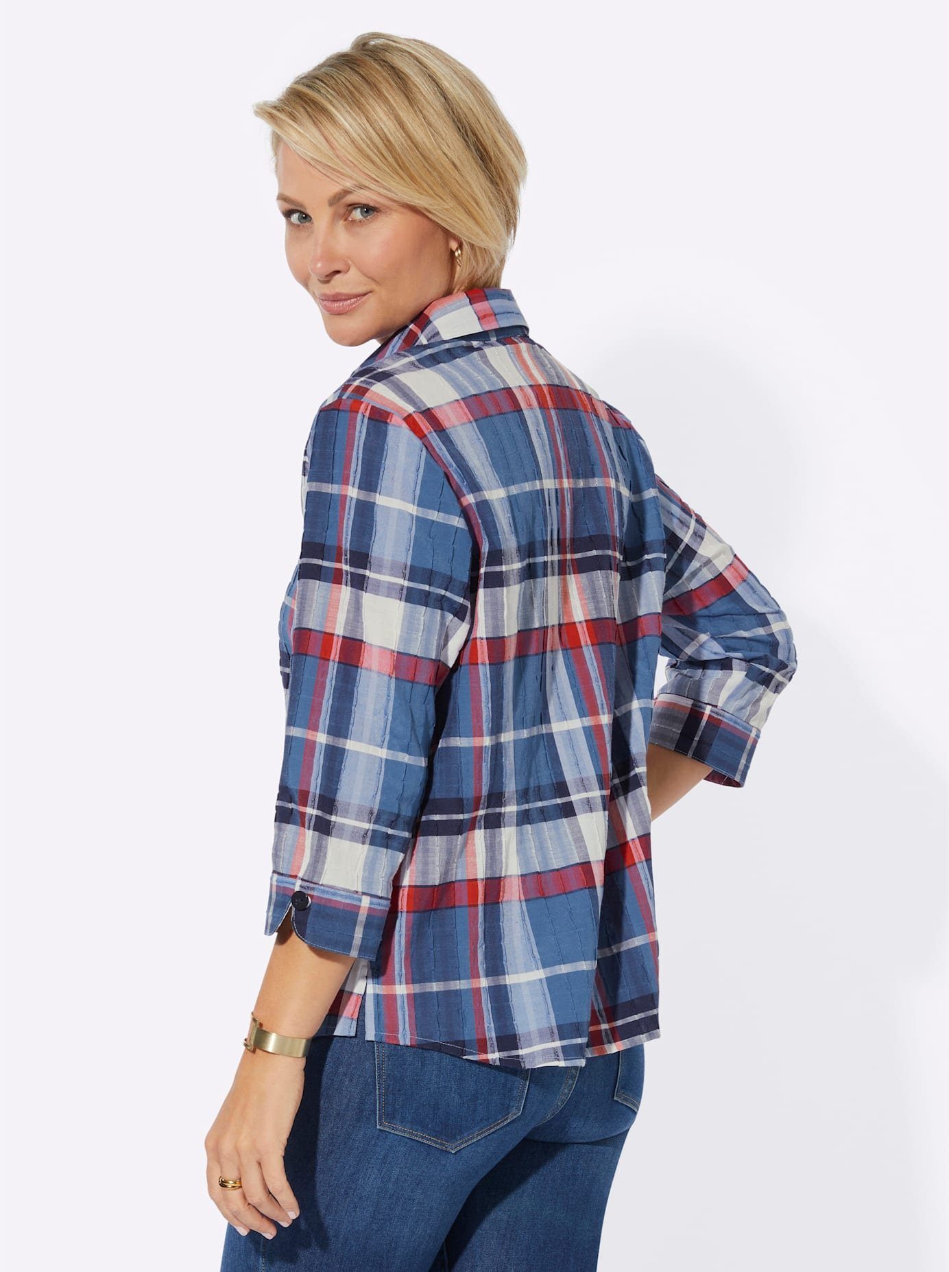Casual Looks Geruite blouse