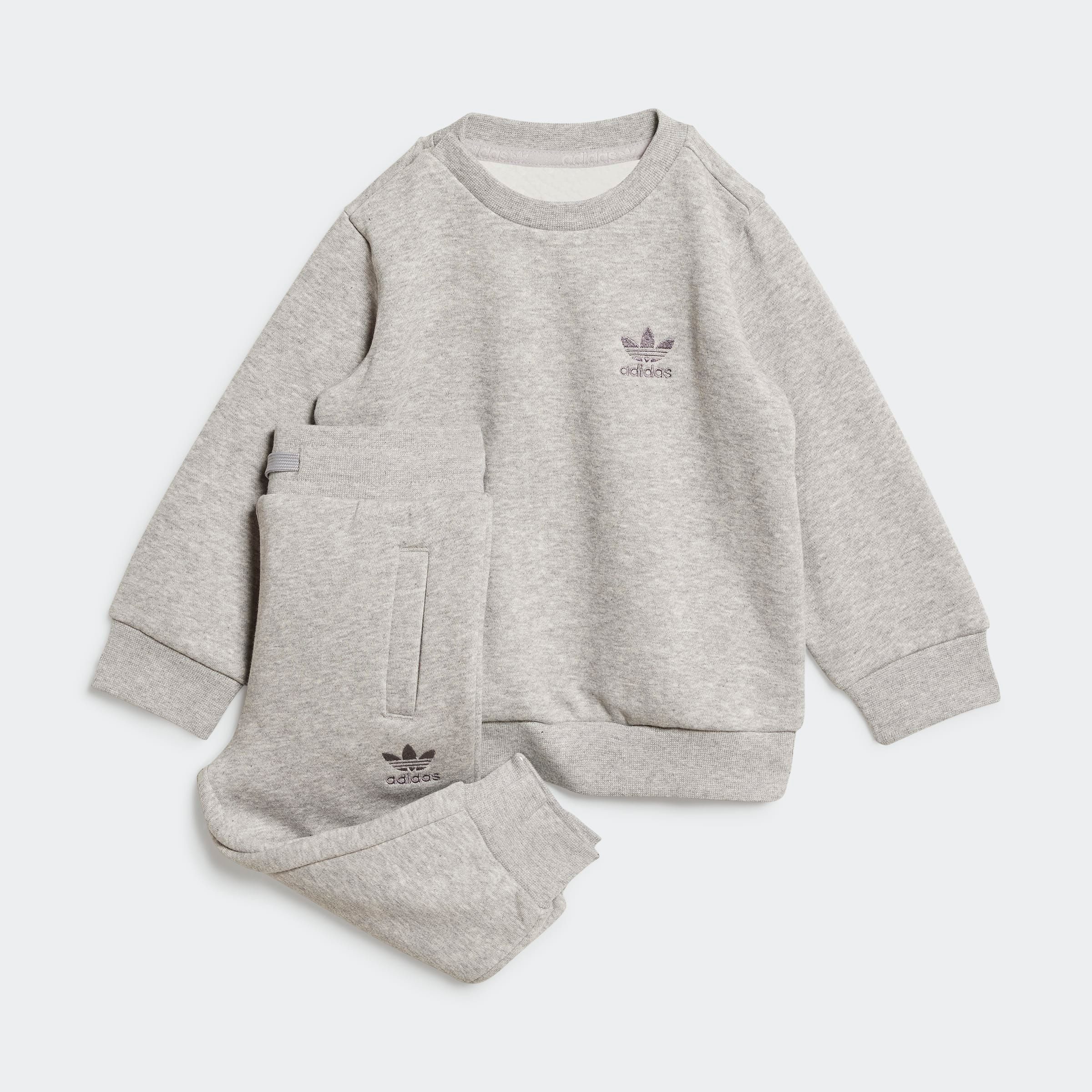 adidas Originals Trainingspak TREFOIL CS (2-delig) kinderen trainingspakken maat 68 grijs