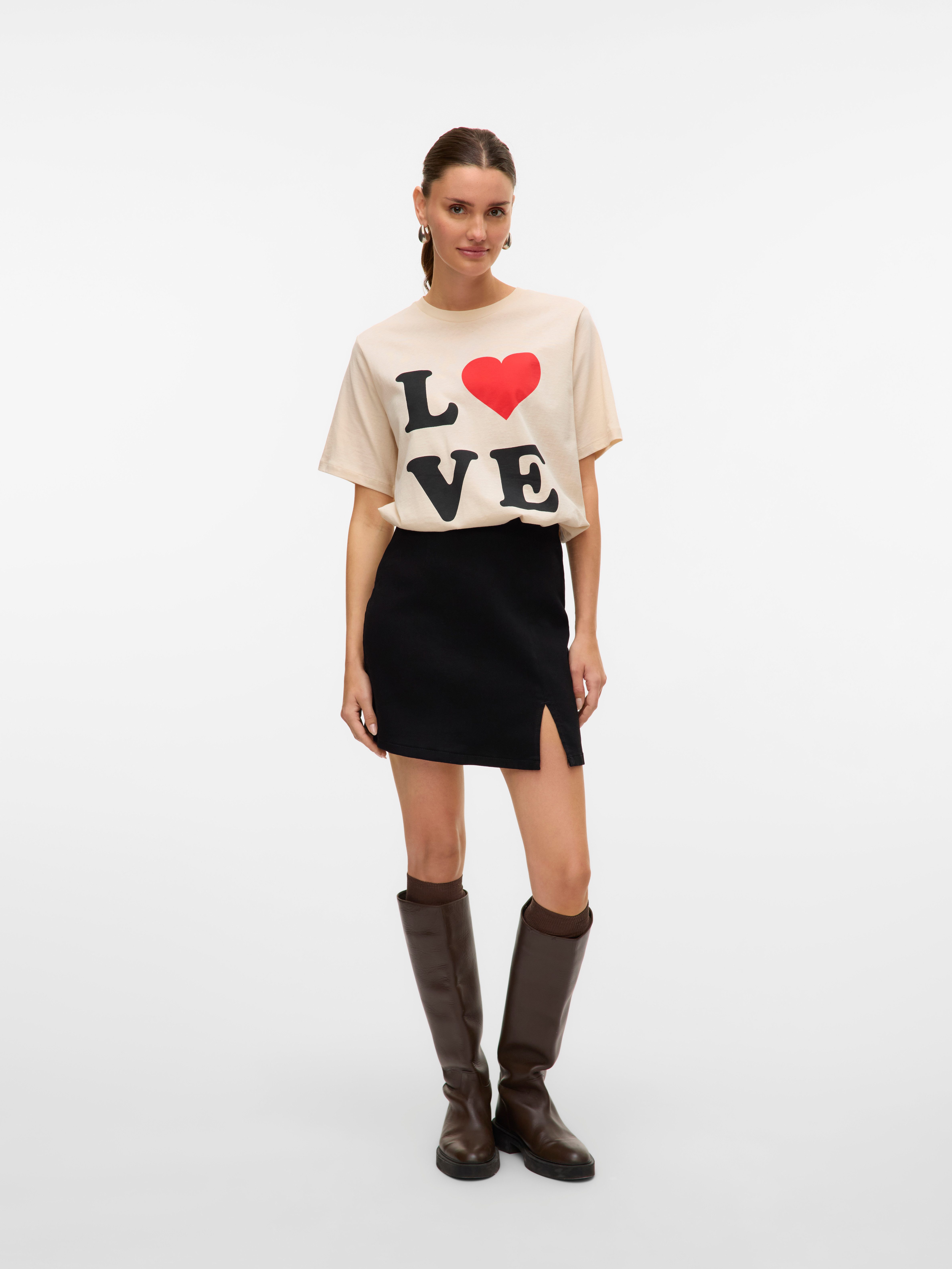 Vero Moda Jeans rok VMNELLY HR SHORT SKIRT DNM MIX NOOS