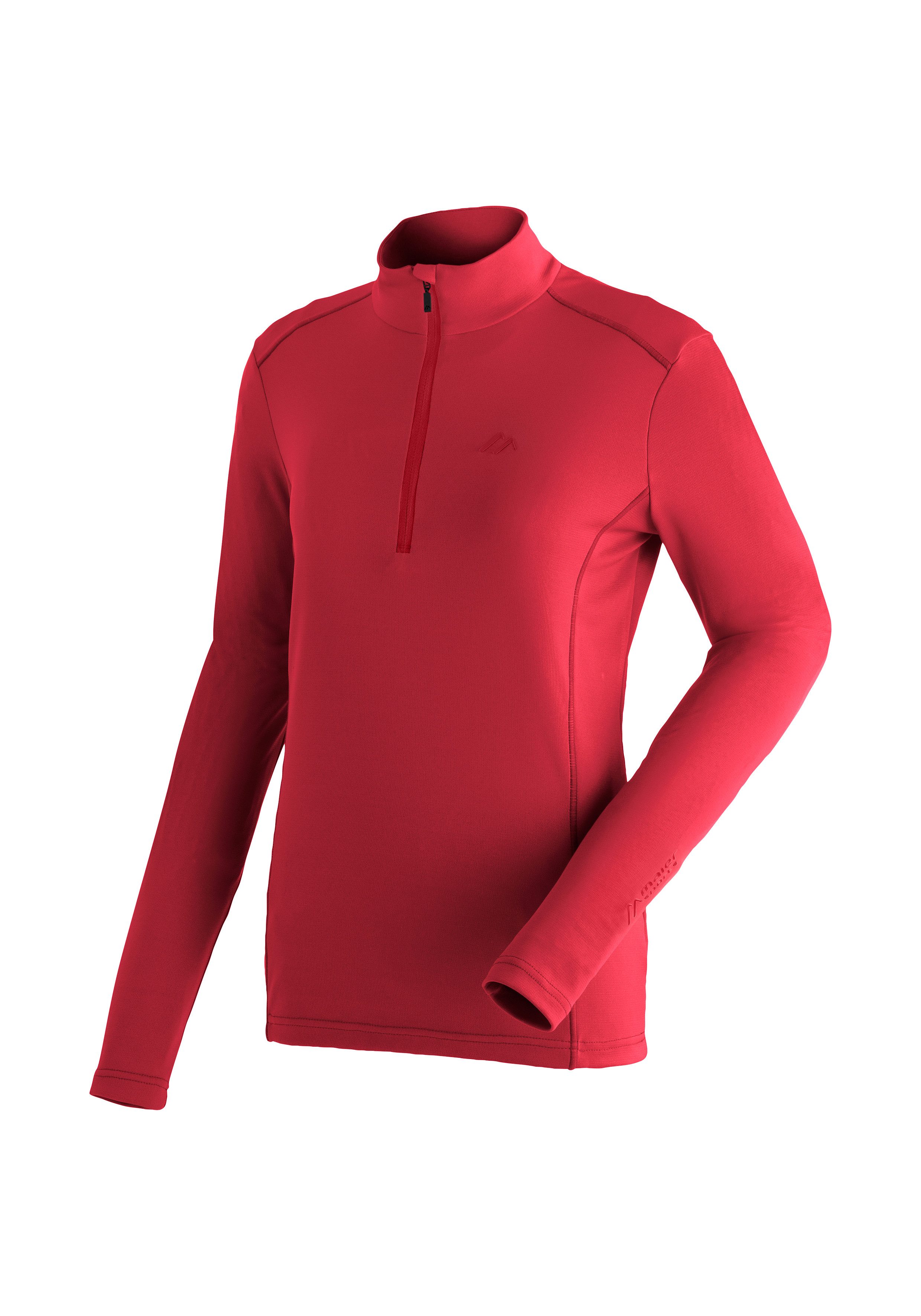 Maier Sports Fleecetrui Jenna Rec Dames midlayer elastisch en onderhoudsvriendelijk half-zip fleece
