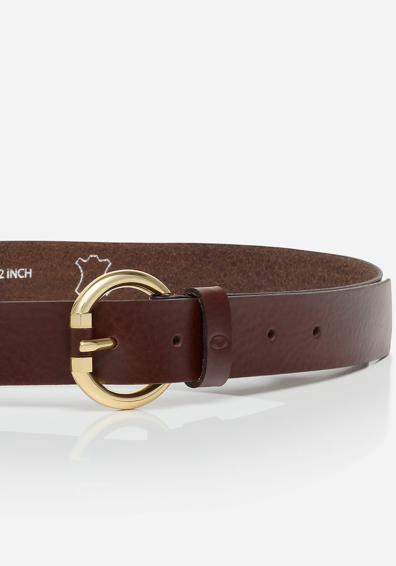 Tom Tailor Leren riem TTJADE 3 cm brede damesriem, modieus veelzijdig, opvallende gesp