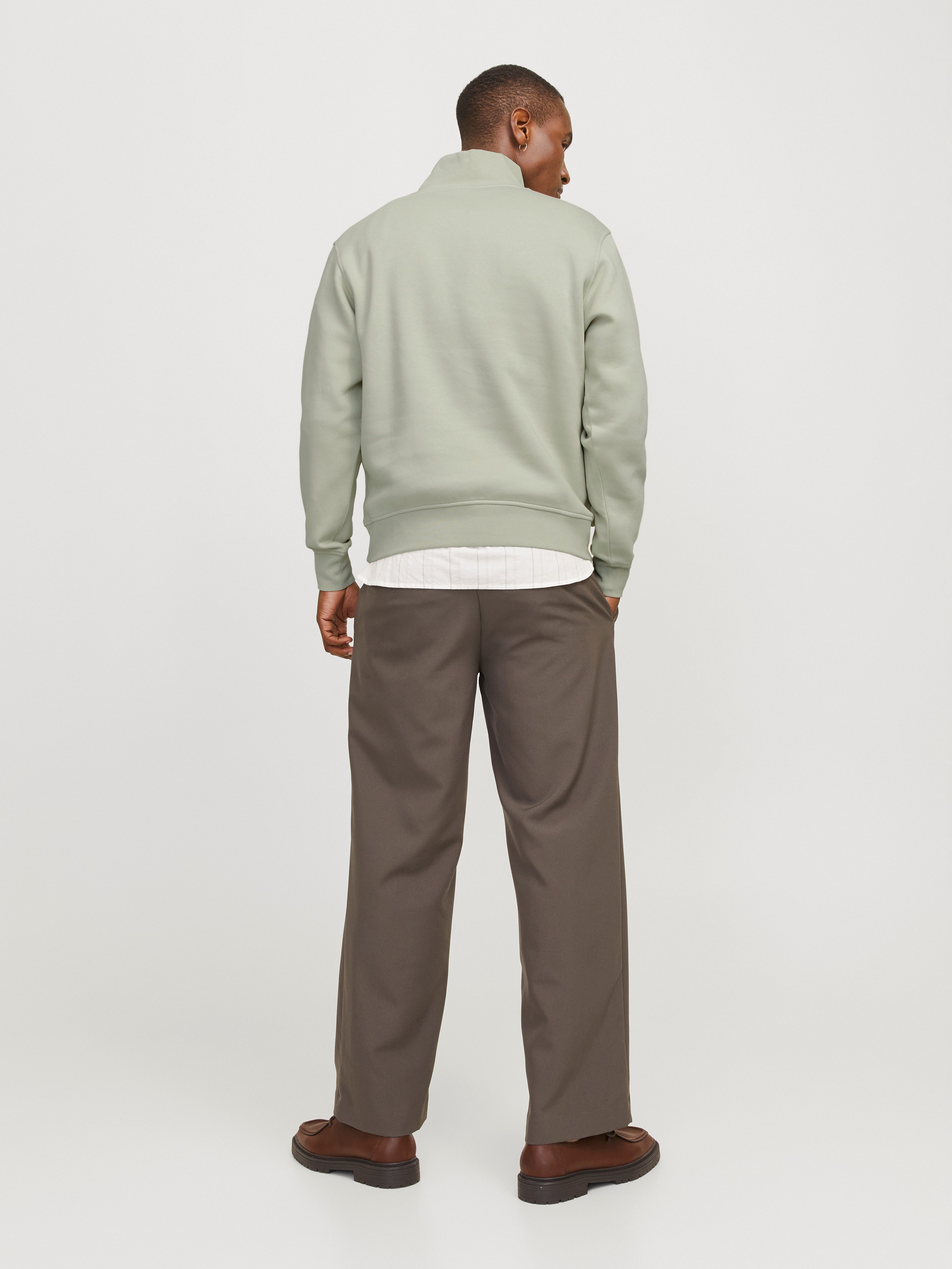 Jack & Jones Sweatshirt JORVESTERBRO SWEAT QUARTER ZIP HN NOOS