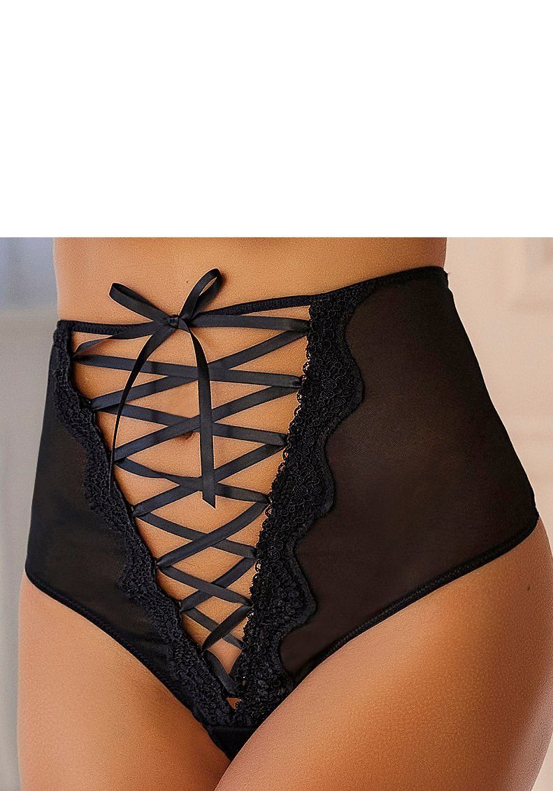 petite fleur gold High-waist-string met ouvert-opening