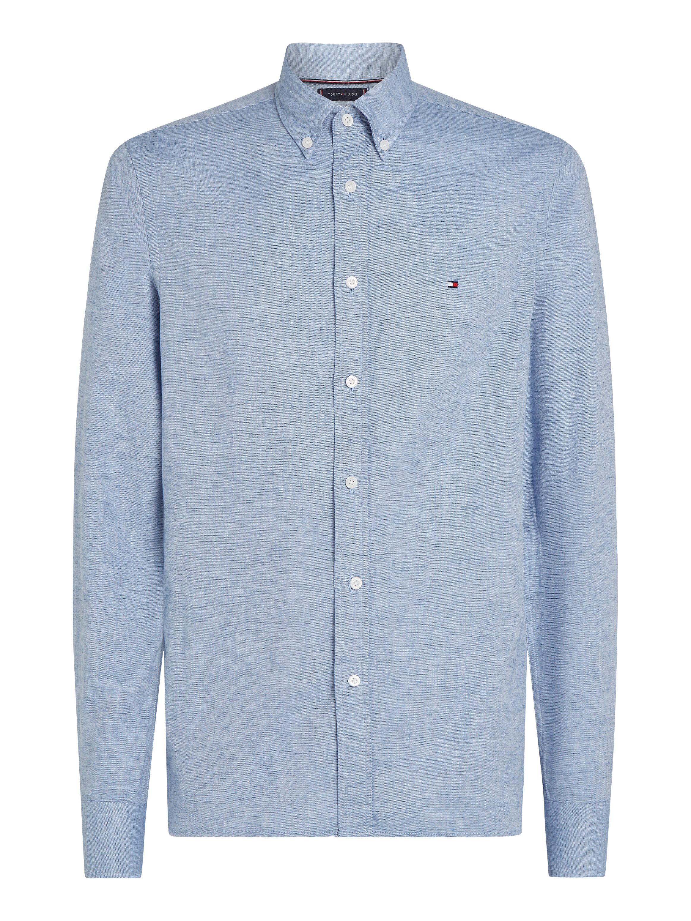 Tommy Hilfiger Overhemd met lange mouwen BRUSHED LINEN SOLID SF SHIRT