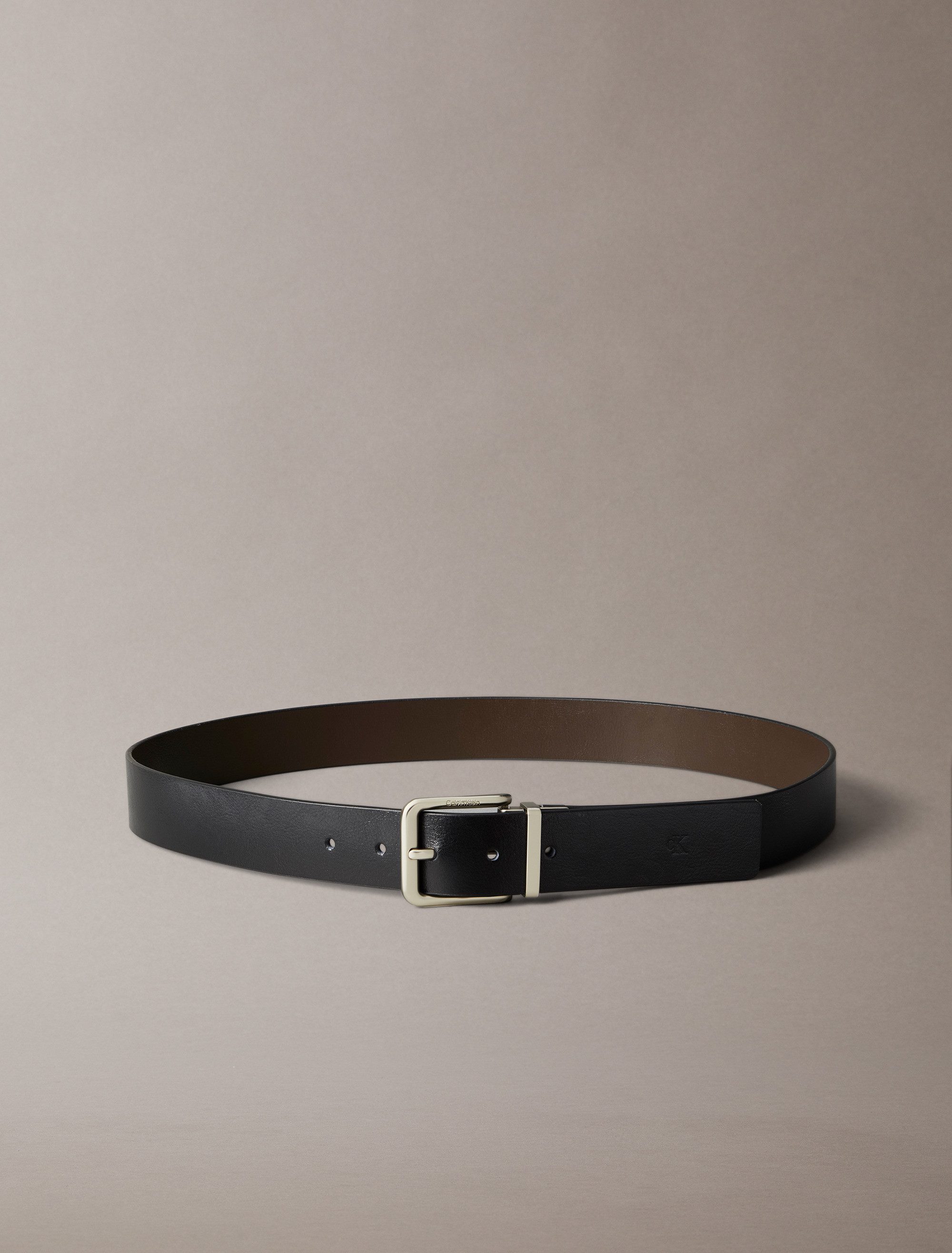 Calvin Klein Leren riem CASUAL PIN BUCKLE 35MM ADJ/REV