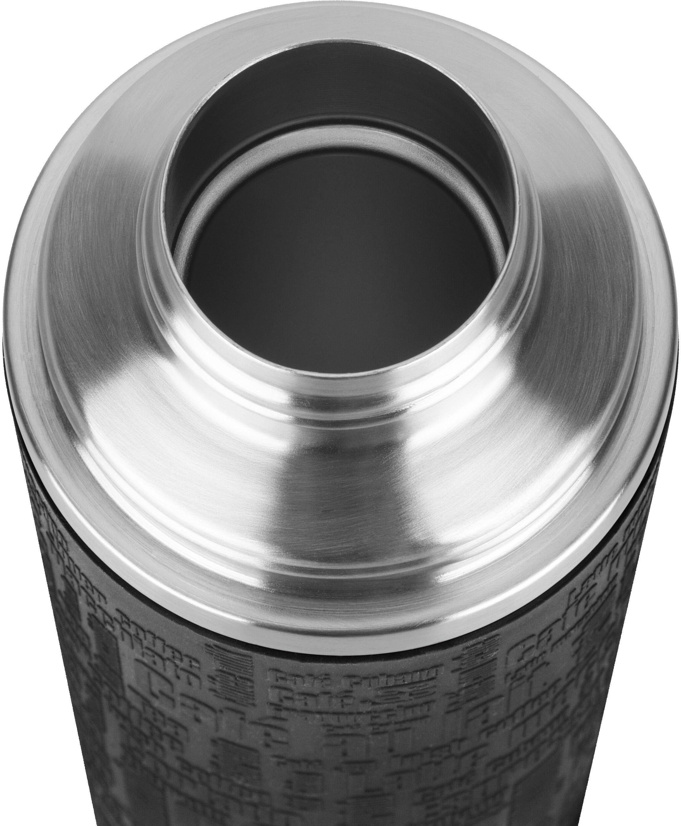 Emsa Thermofles Senator Class 1,0 l, roestvrij staal/siliconen manchet, 100% lekvrij