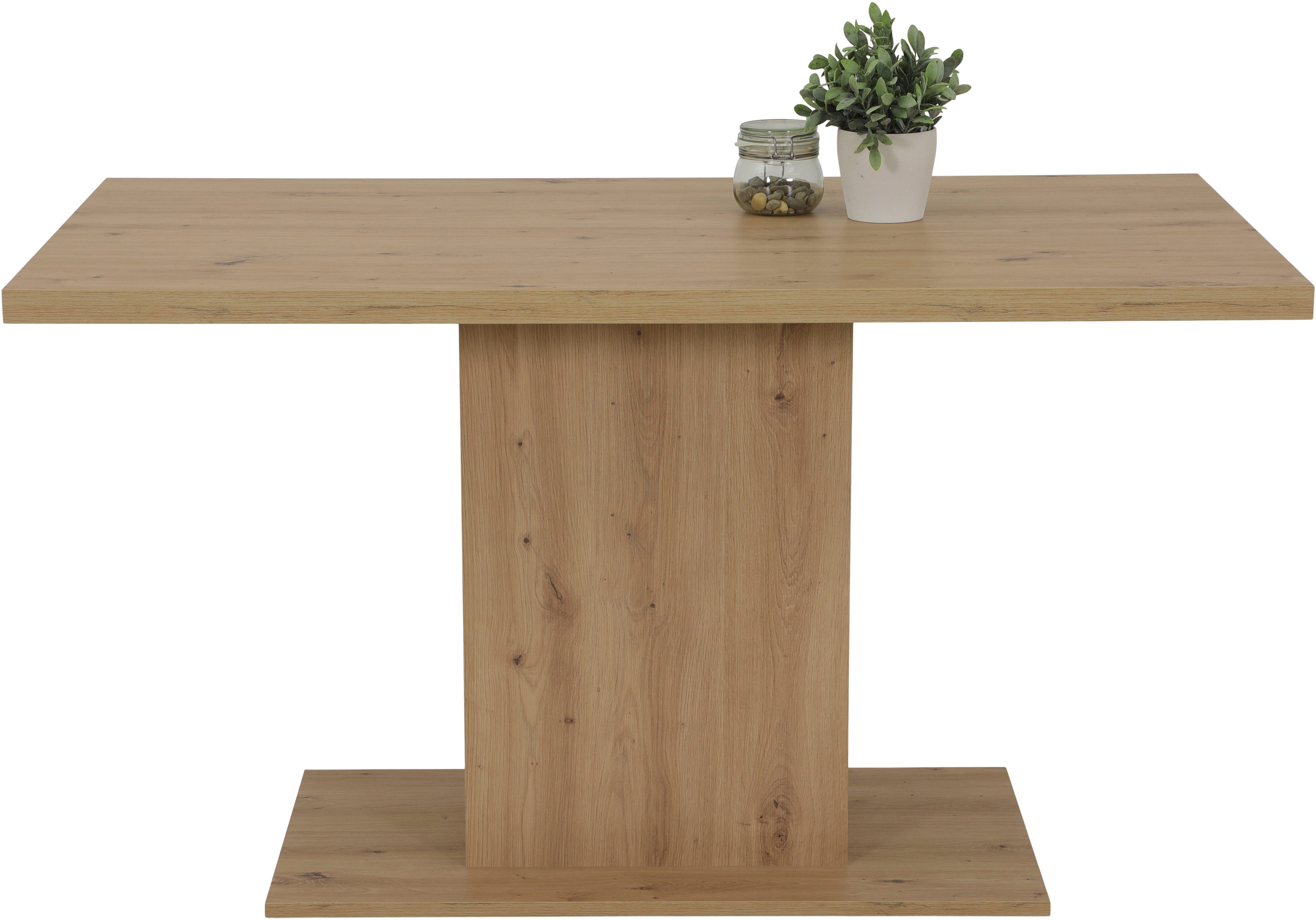 HELA Eethoek Oder Zuilentafel 138x80 cm, rechts-links monteerbaar, stoel 140 kg belastbaar (4-delig)