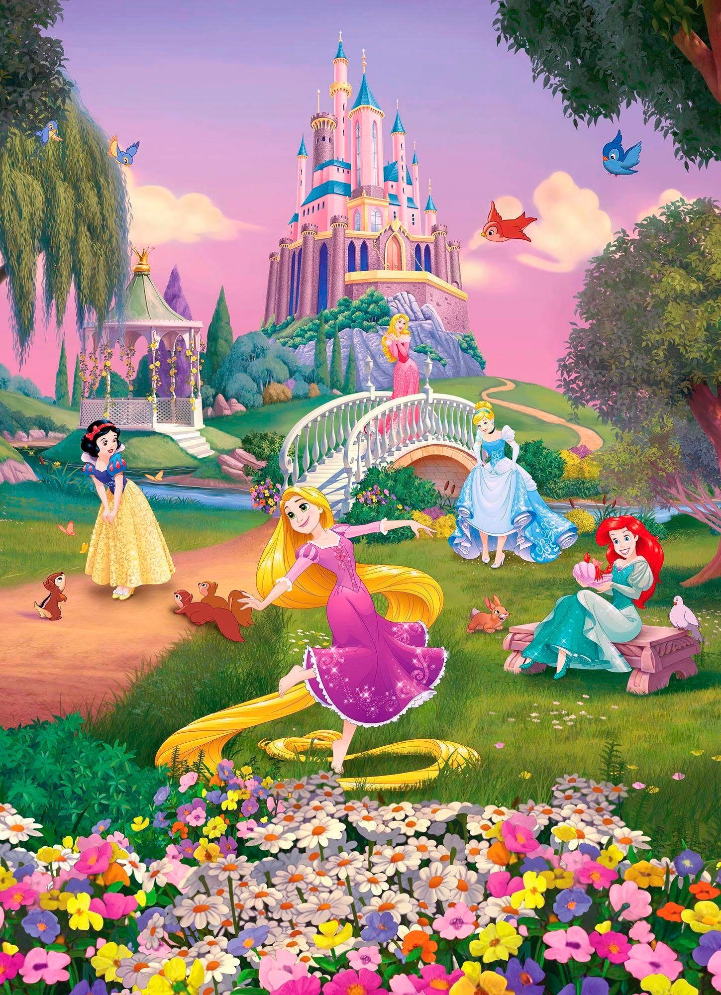 Komar Fotobehang Disney Princess Sunset - Afmeting 184 x 254 cm (set)