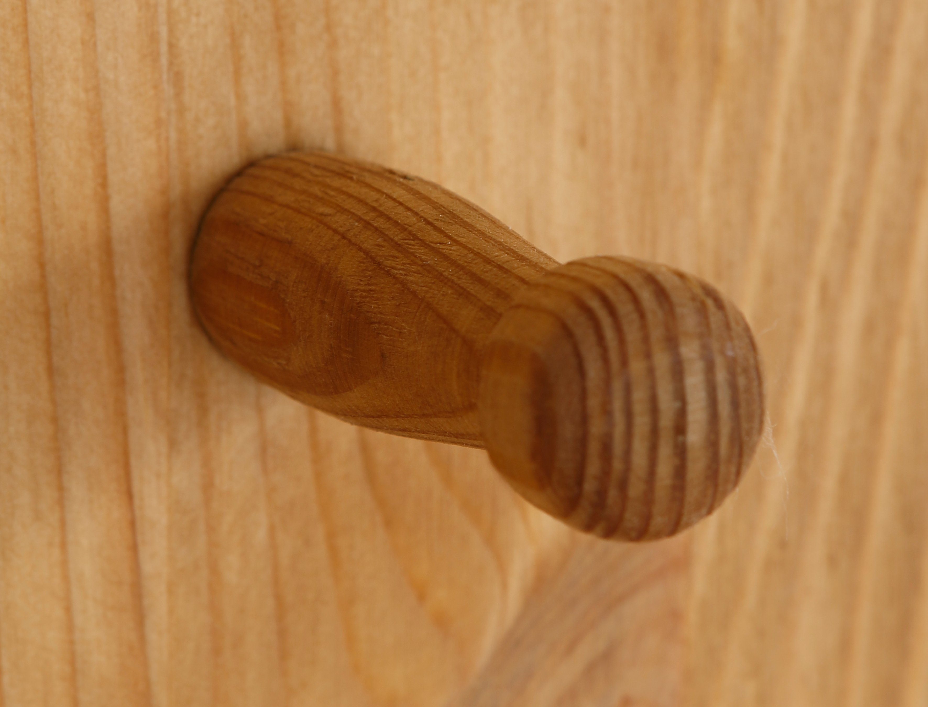 Home affaire Kapstokpaneel Indra van massief dennenhout, fsc®, 8 haken, discreet ornament