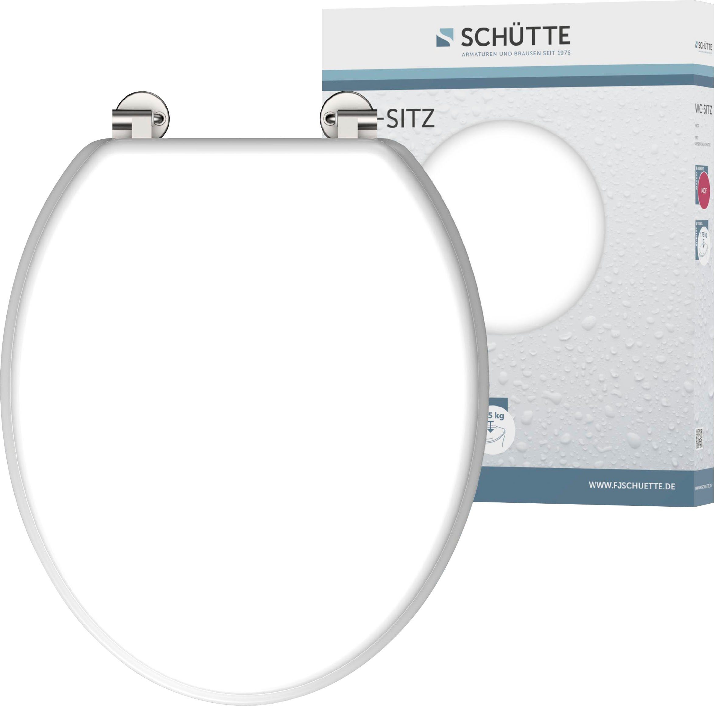 Schütte Toiletzitting met houten kern, maximale belasting van de toiletbril 150 kg
