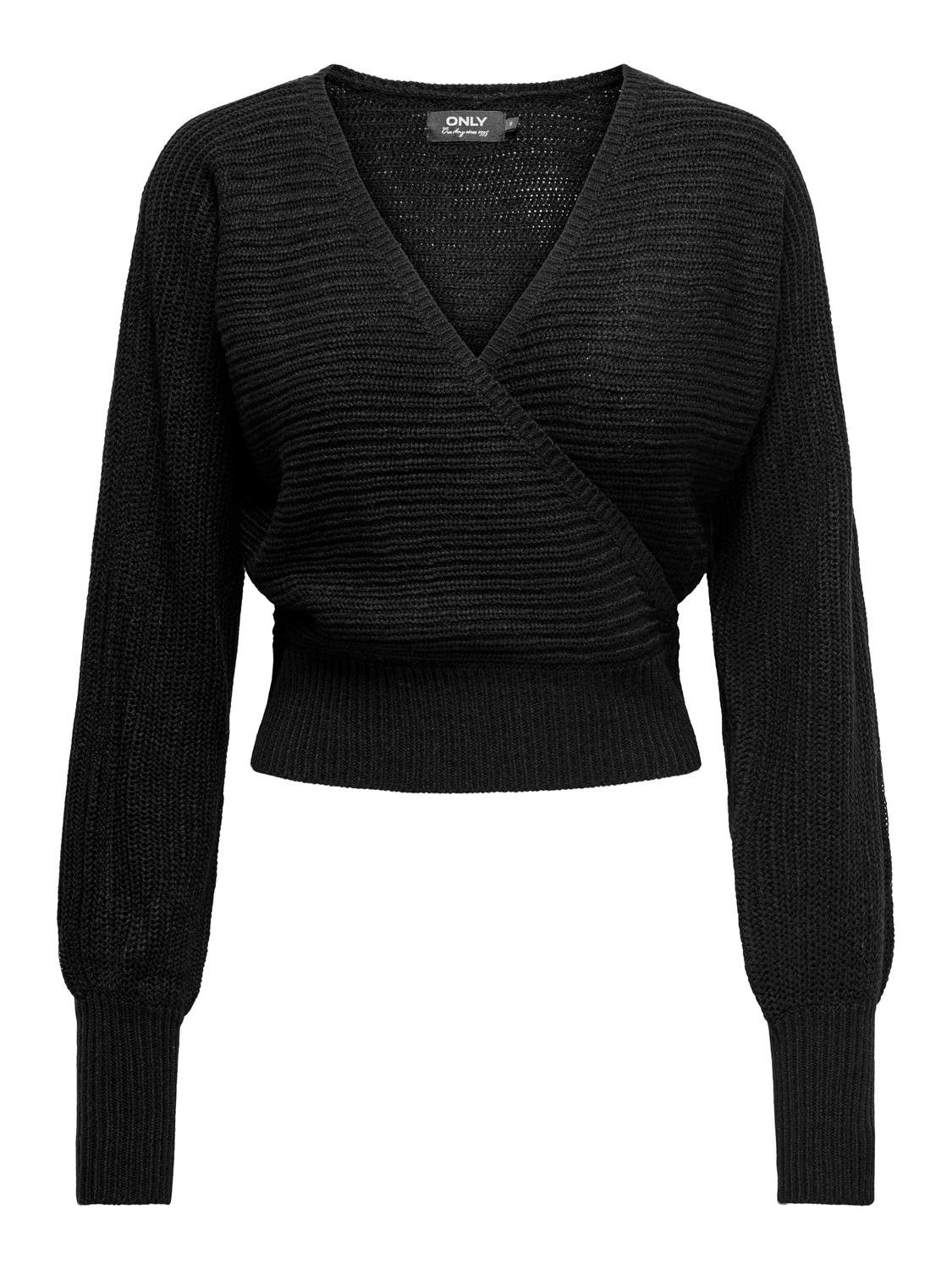 Only Trui met V-hals ONLELINA LS V-NECK PULLOVER EX KNT