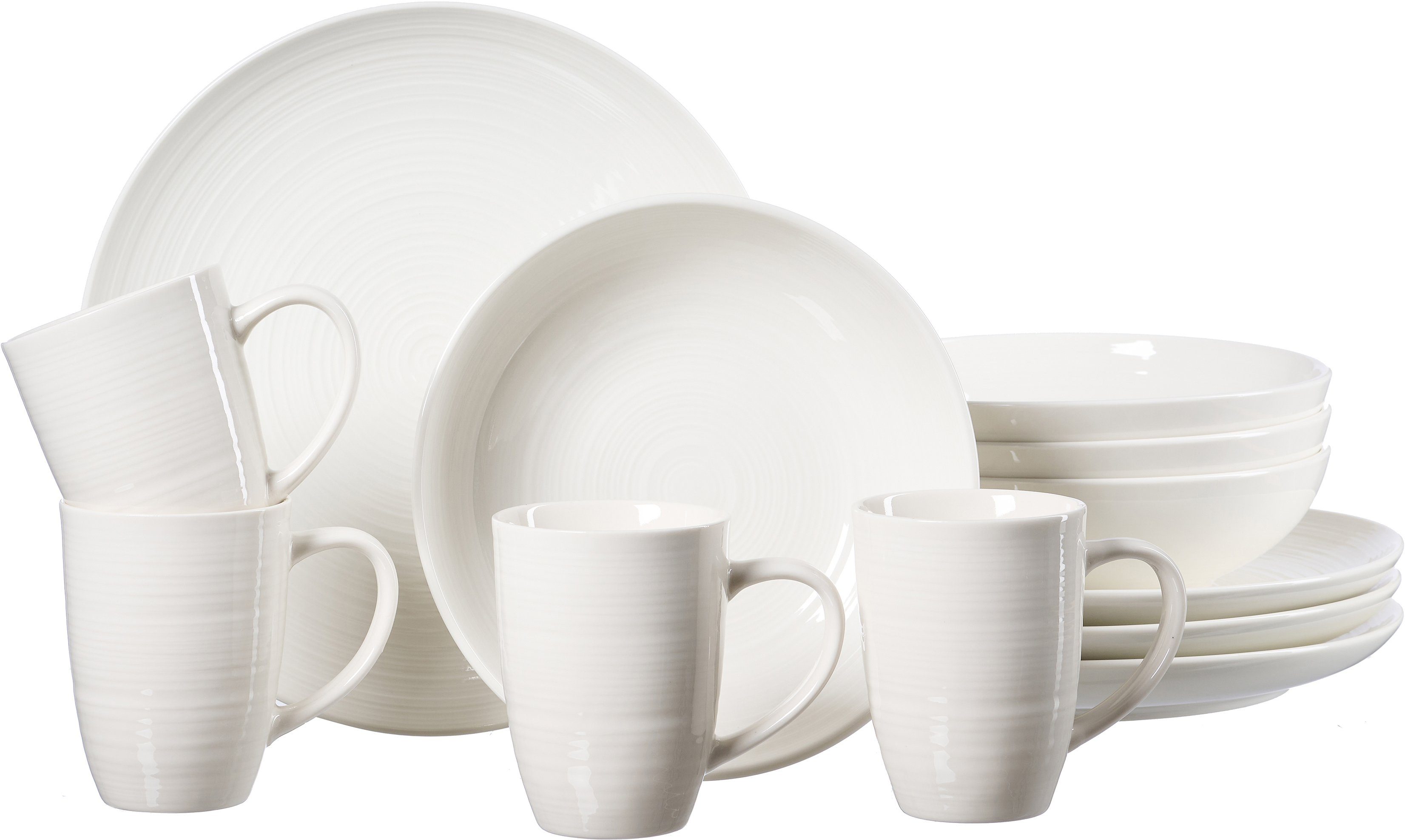 Ritzenhoff & Breker Combi-servies Serviesset, servies Suomi scandinavisch design, 12 delen, voor 4 personen (set, 12-delig)