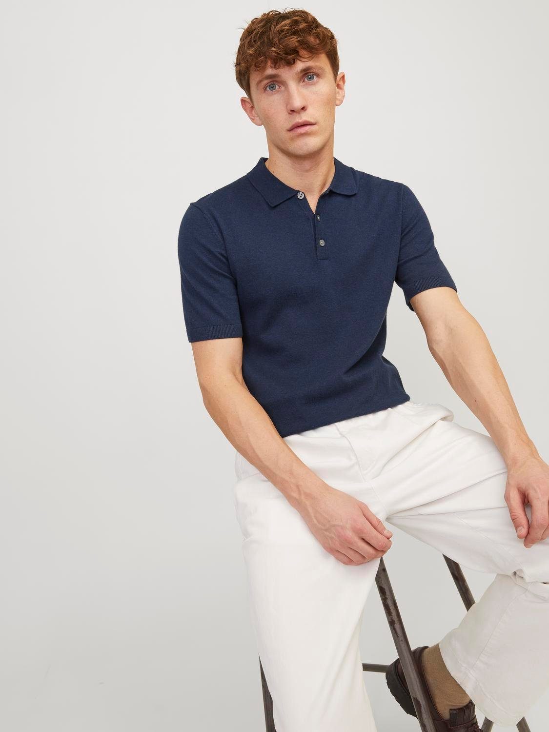 Jack & Jones Poloshirt JJEEMIL KNIT POLO S/S SN