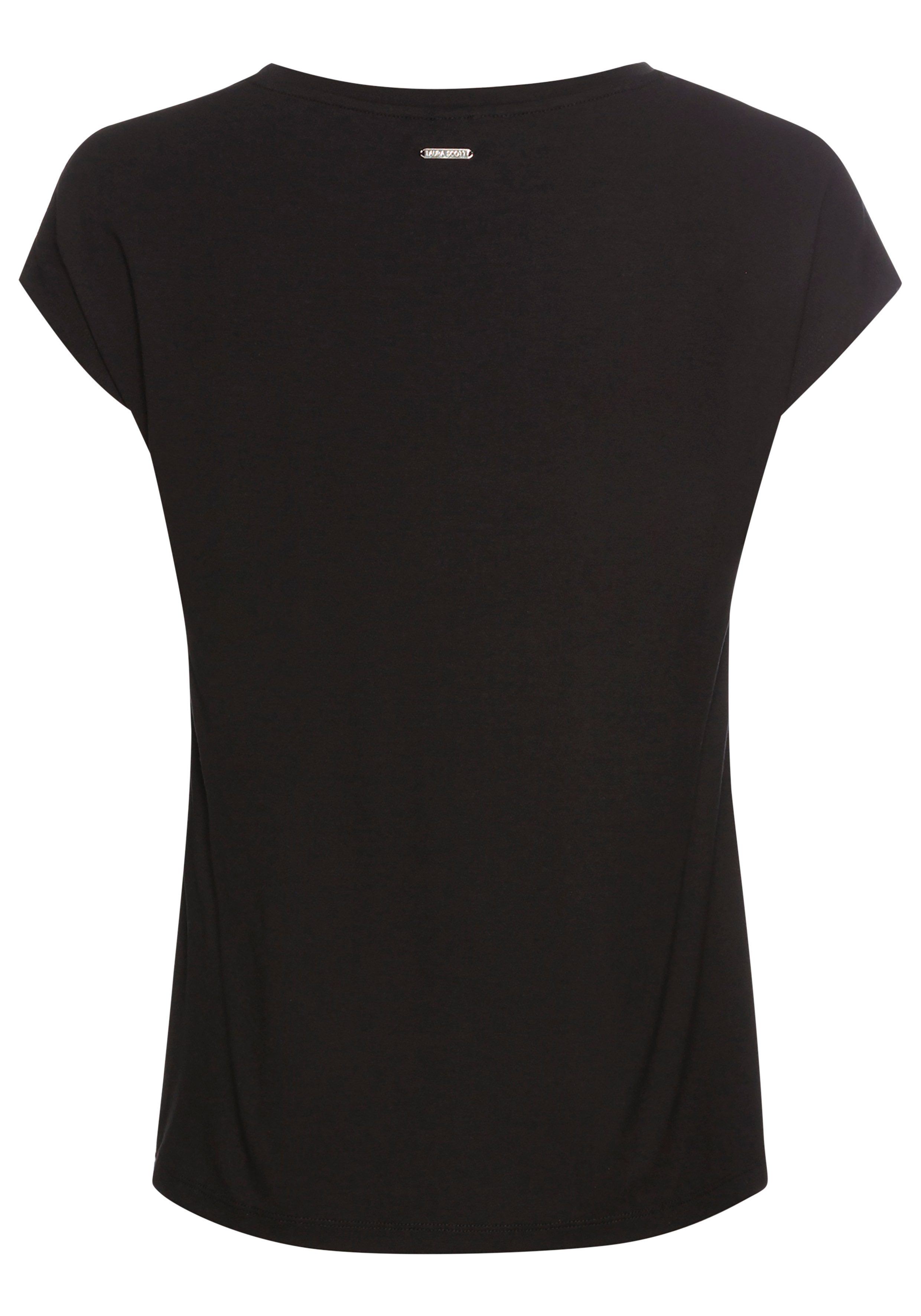 Laura Scott Shirtblouse van satijn met stijlvolle print
