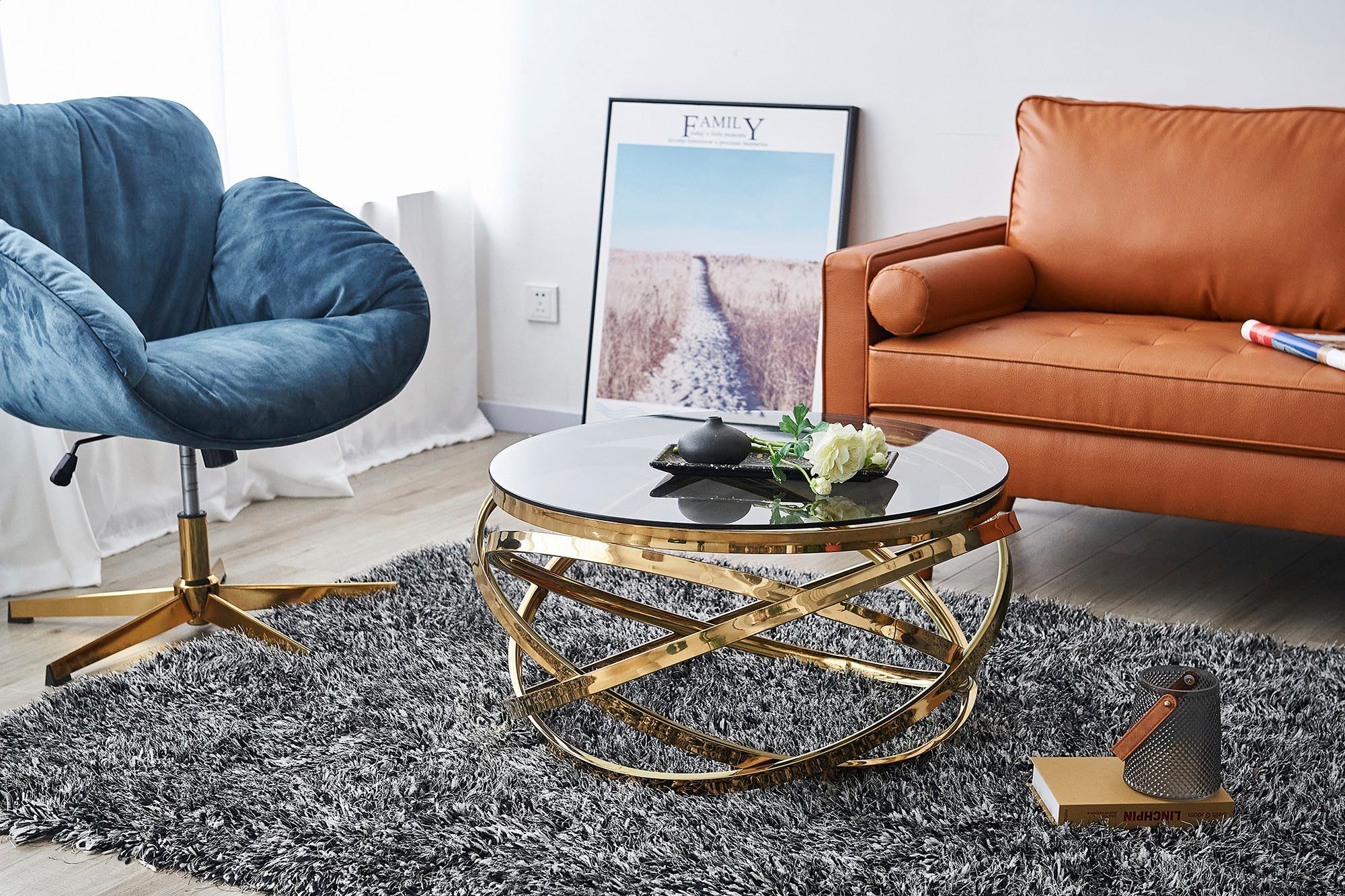 SalesFever Salontafel Frame gemaakt van roestvrij edelstaal