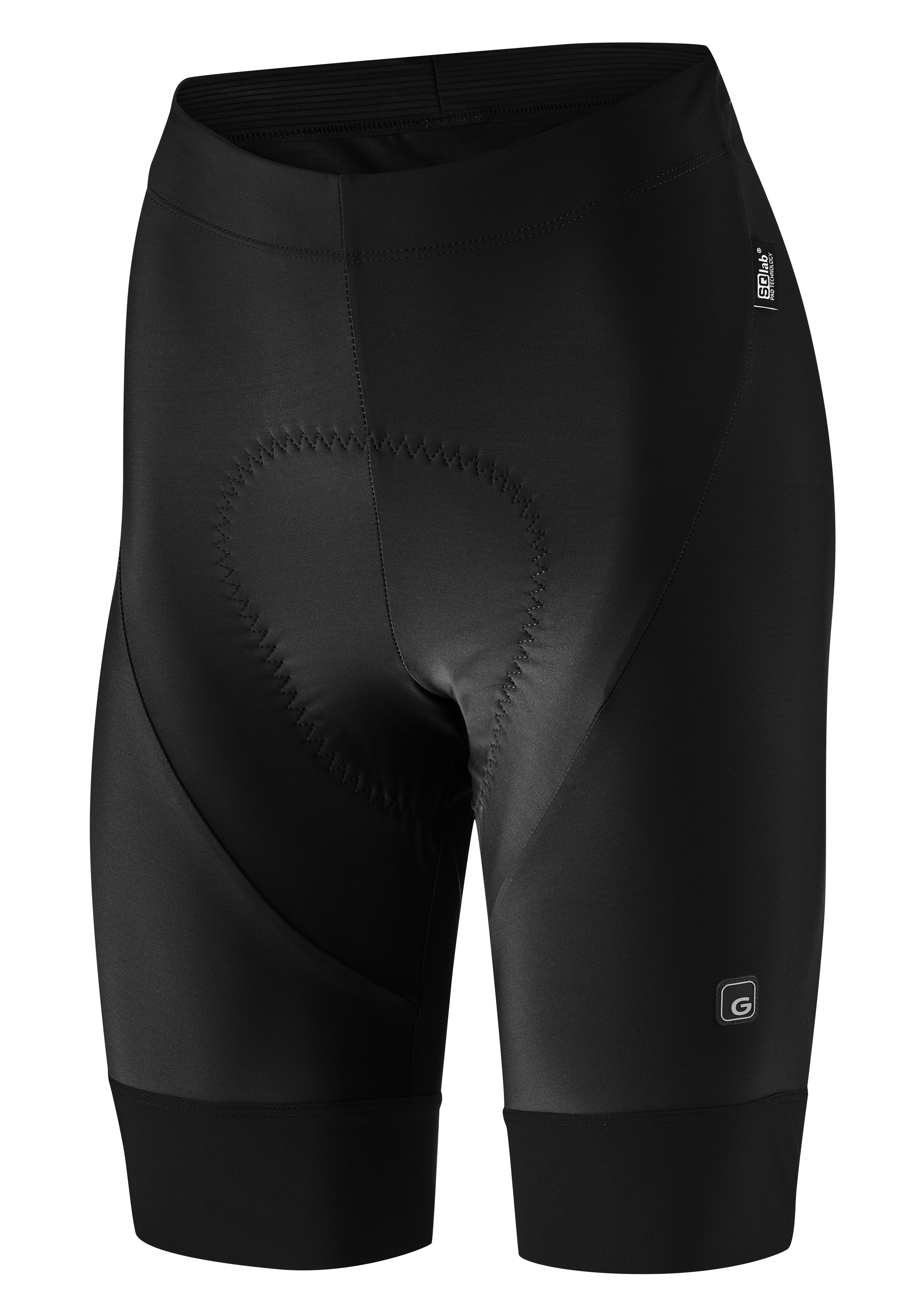 Gonso Fietsbroek SQlab GO W Dames fietsbroek met zitkussen, korte moderne fietsbroek, Tight Fit