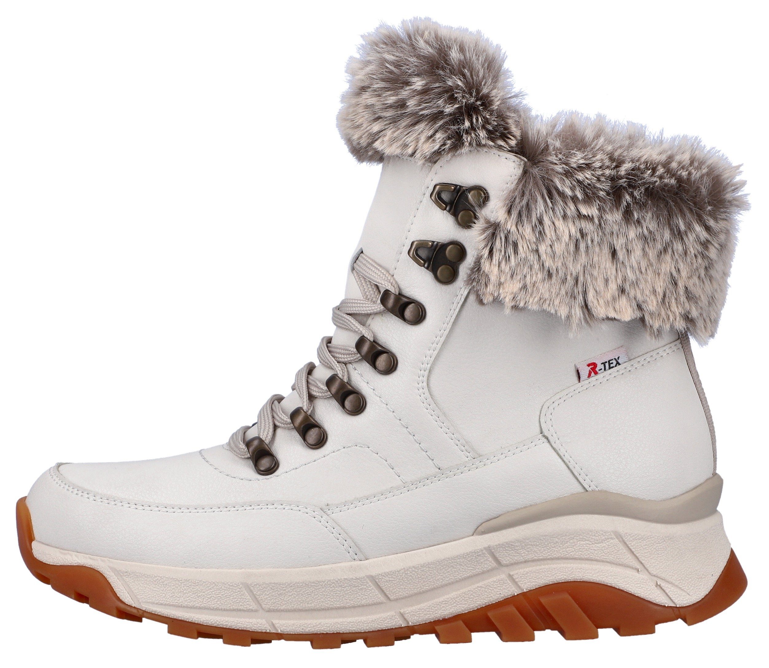 Rieker EVOLUTION Winterlaarzen Hightop sneakers, veterschoenen, winterlaarzen met lamswolvoering
